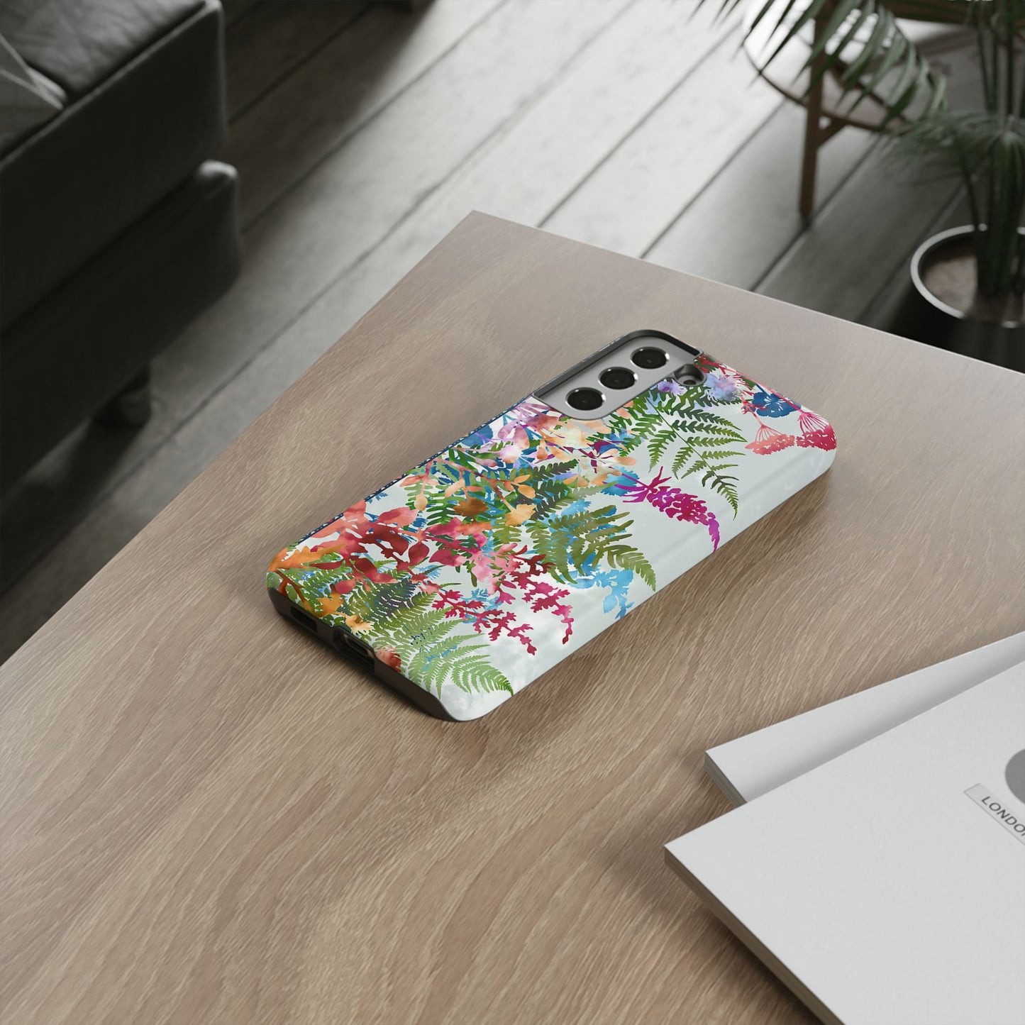 Samsung Galaxy S22 - Tough Case-Phone Case:  Haven [Red Border]