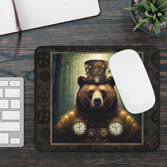Mouse Pad-Gaming;  9x7:  Steampunk Menagerie [Bear]