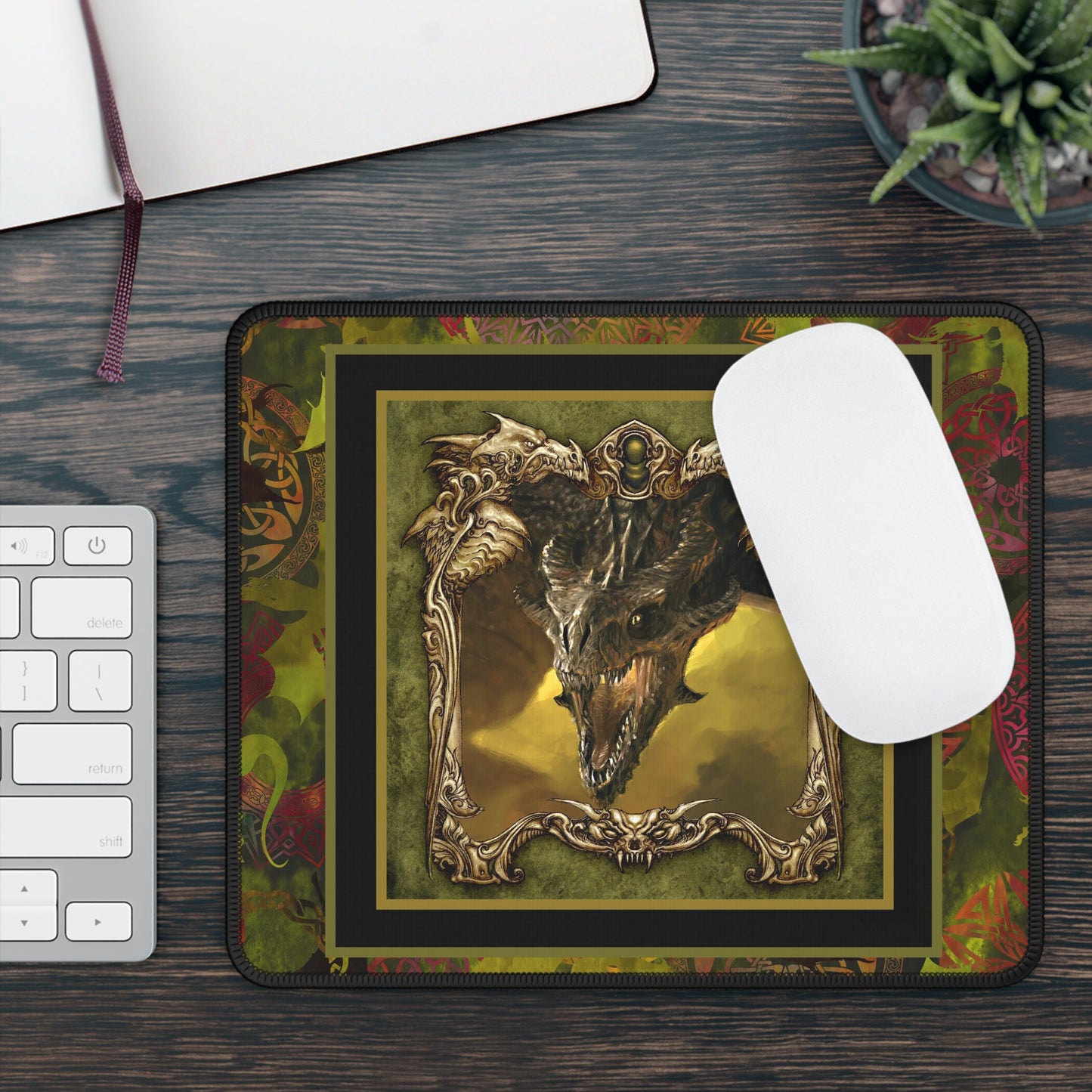Mouse Pad-Gaming;  9x7 - "Dragons"