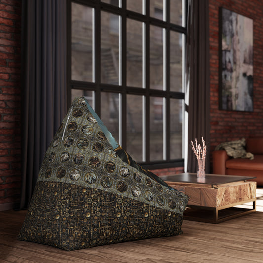 Steampunk Dragon Bean Bag Cover — Gothic Fantasy Room Decor