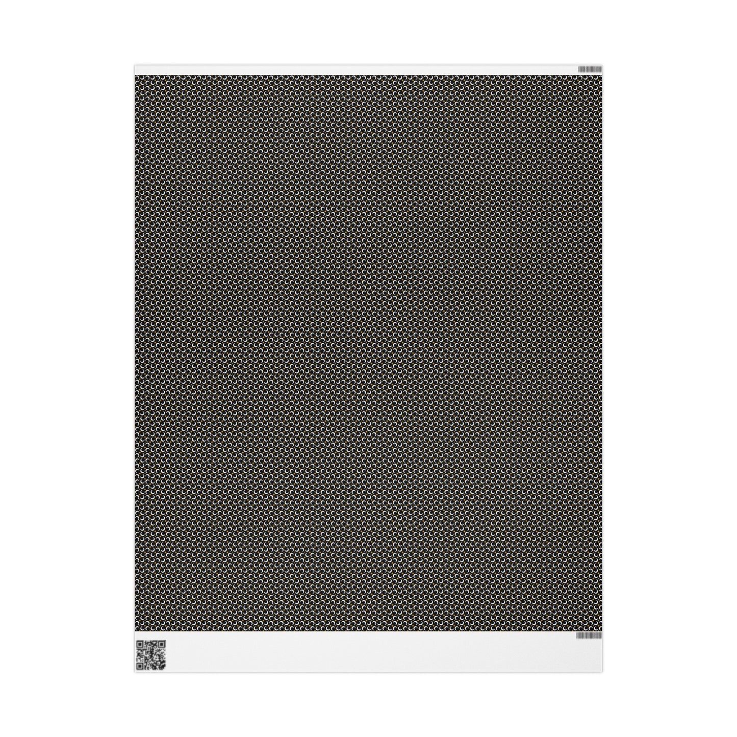 Wrapping Paper:  Celestial [Black White Moon, Gold Stars]