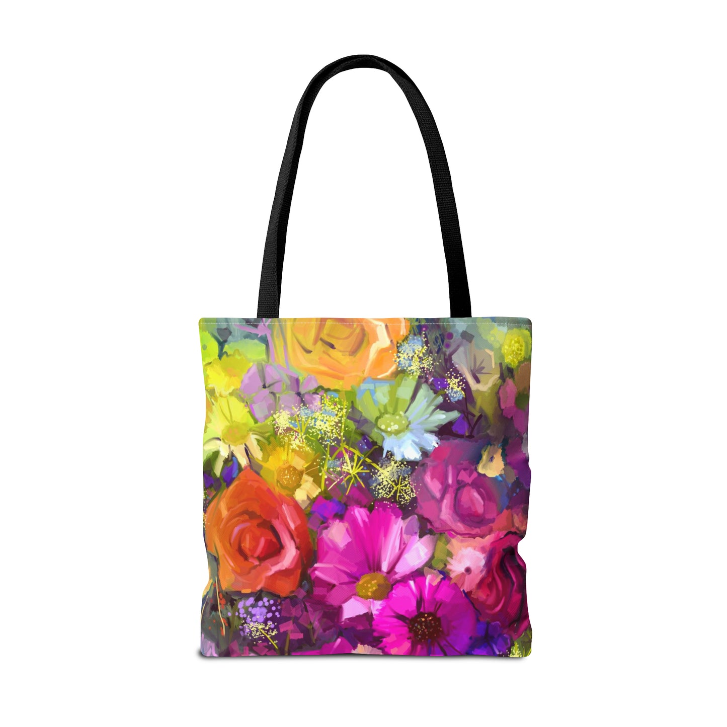 Tote Bag:  large-18x18;  "Year of Art" [Flowers Bunch]