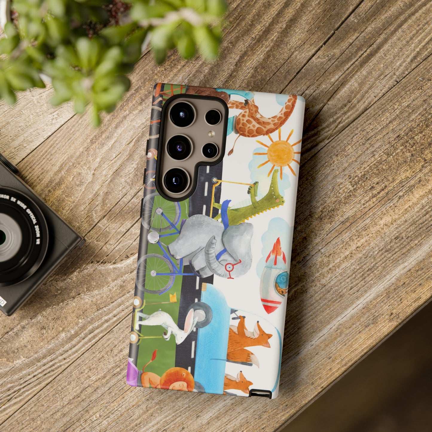Samsung Galaxy Series Tough Case-Phone Case:  On The Go [Animals]