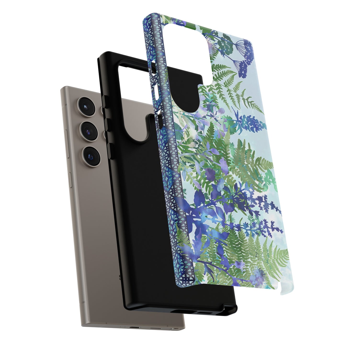 Samsung Galaxy Series Tough Case-Phone Case:  Haven [Flower Border]