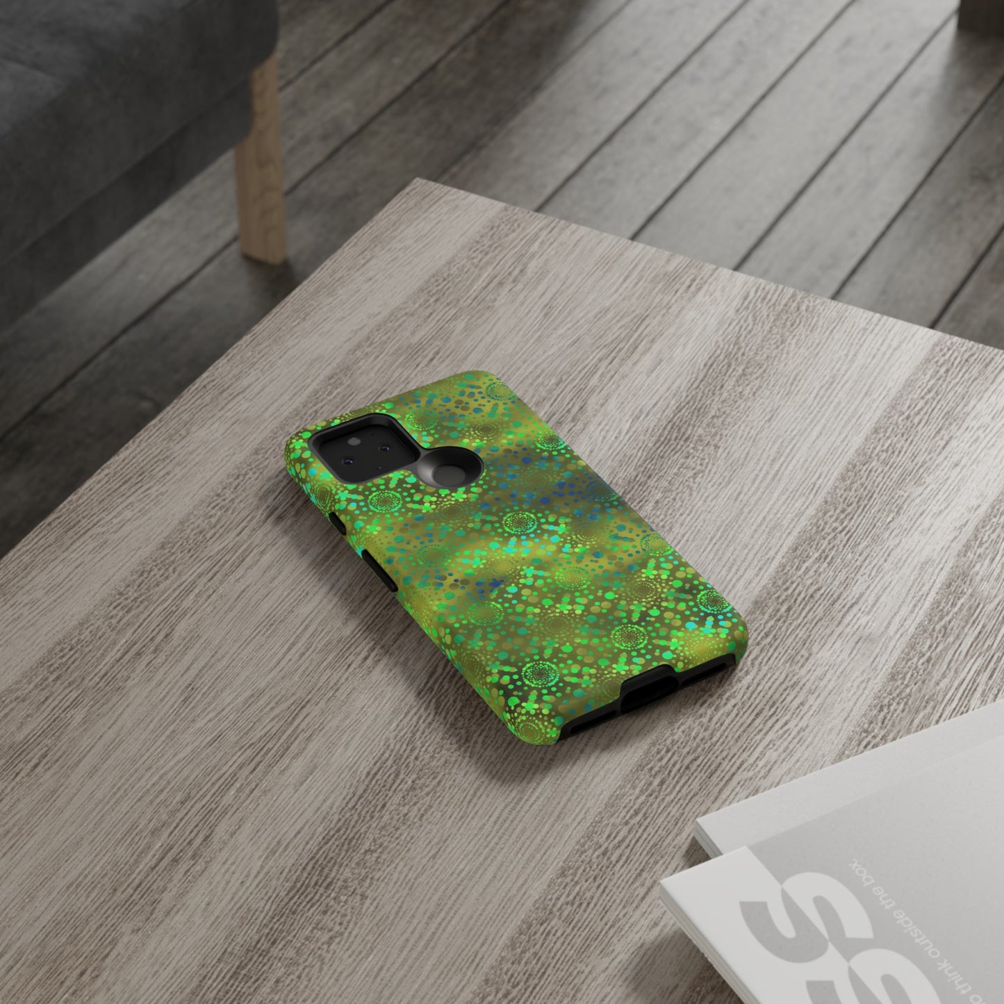 Google Pixel Tough Case-Phone Case: Dreamscapes [Green Kaleidoscope]