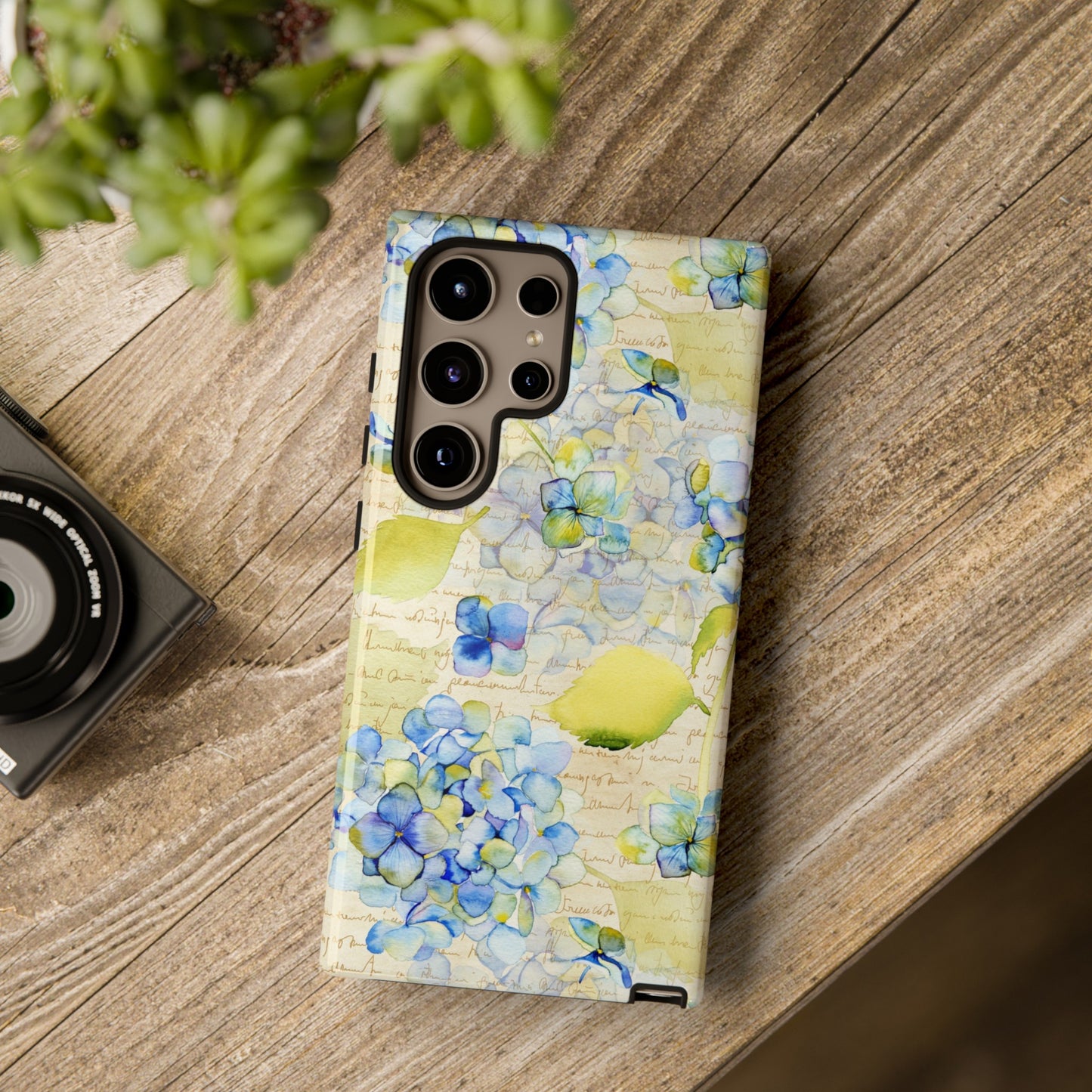 Samsung Galaxy Series Tough Case-Phone Case:  Leah [Flowers W/Script]