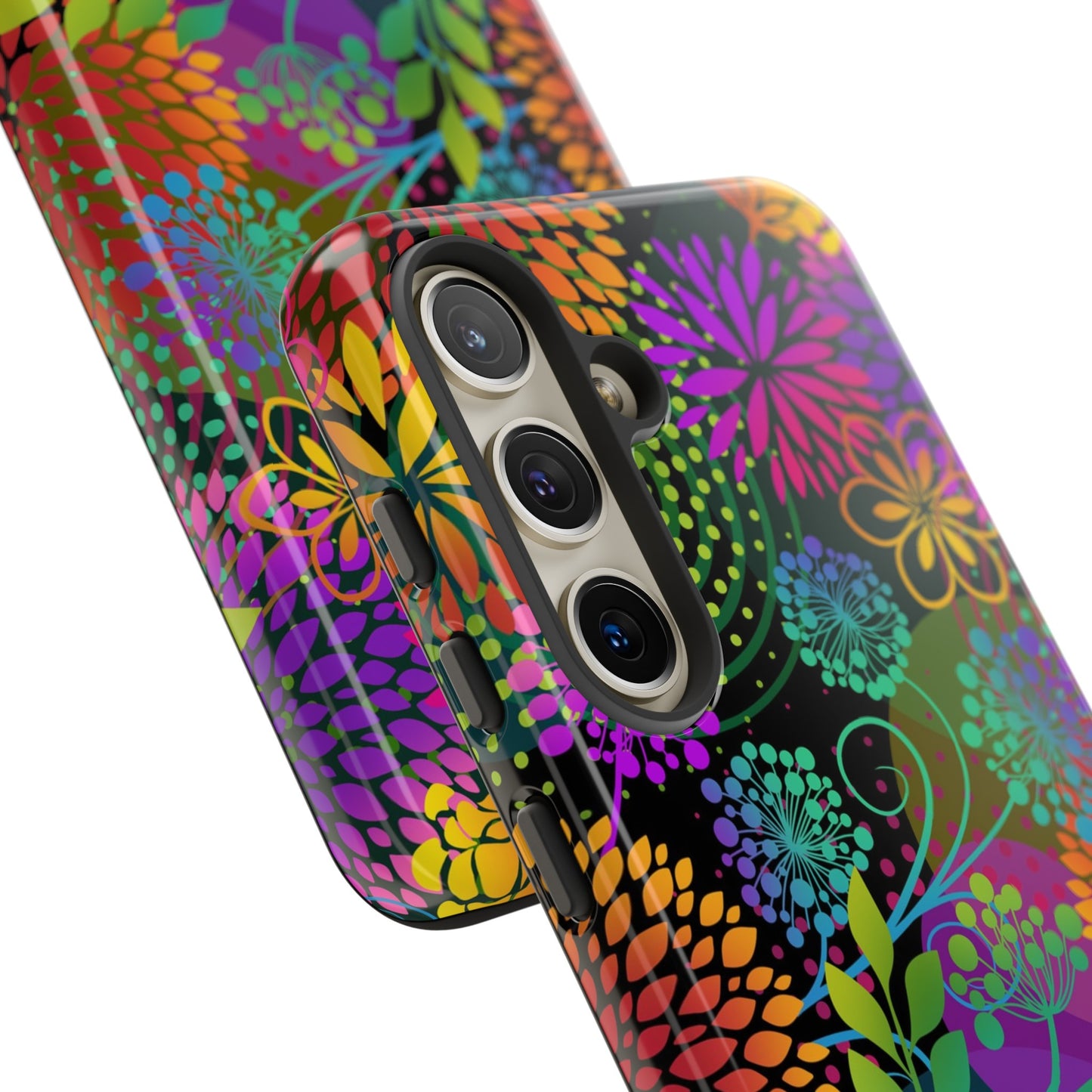 Samsung Galaxy Series Tough Case-Phone Case: Unusal Garden [Bright Flowers]