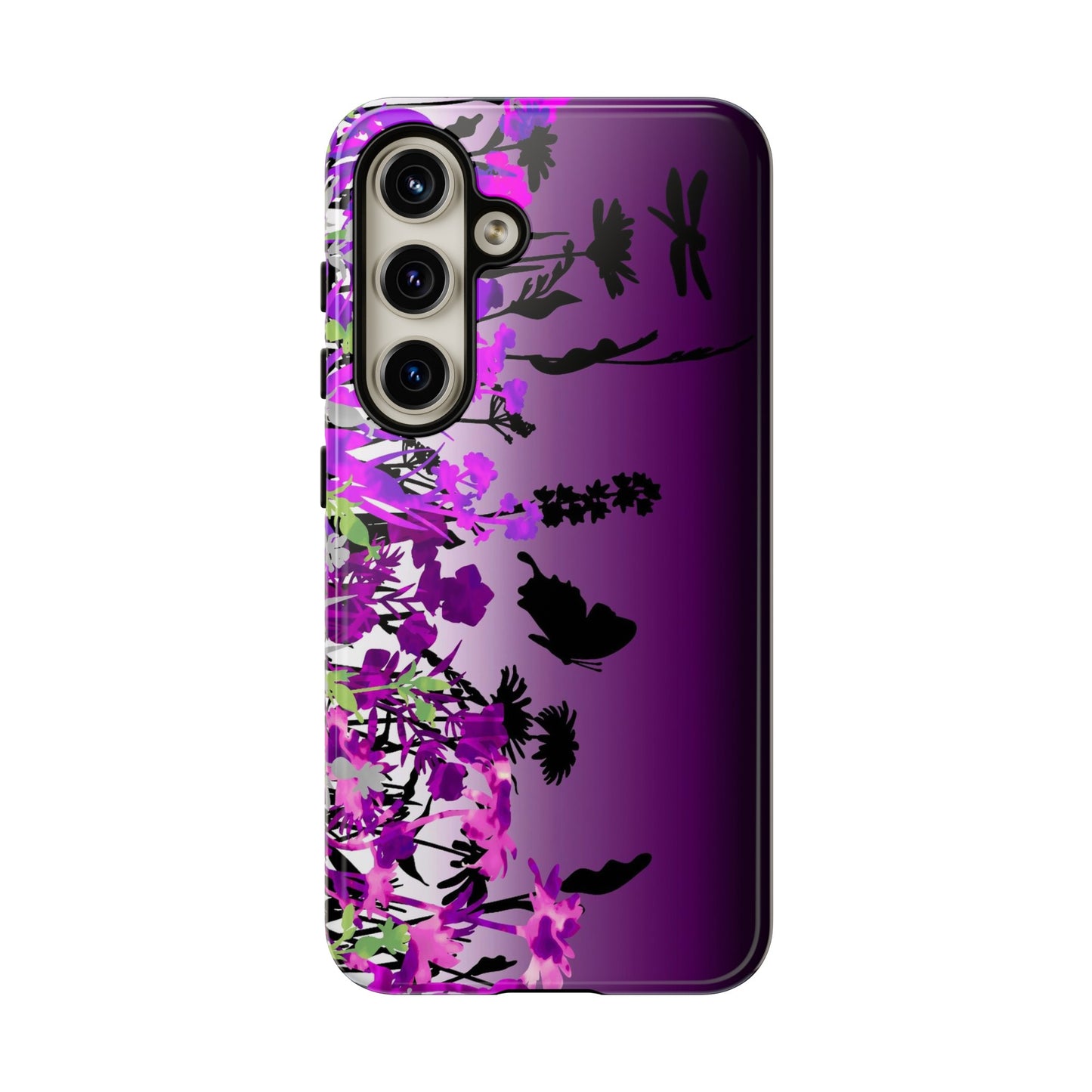 Samsung Galaxy Series Tough Case-Phone Case: Dreamscapes [Dark Purple Border]