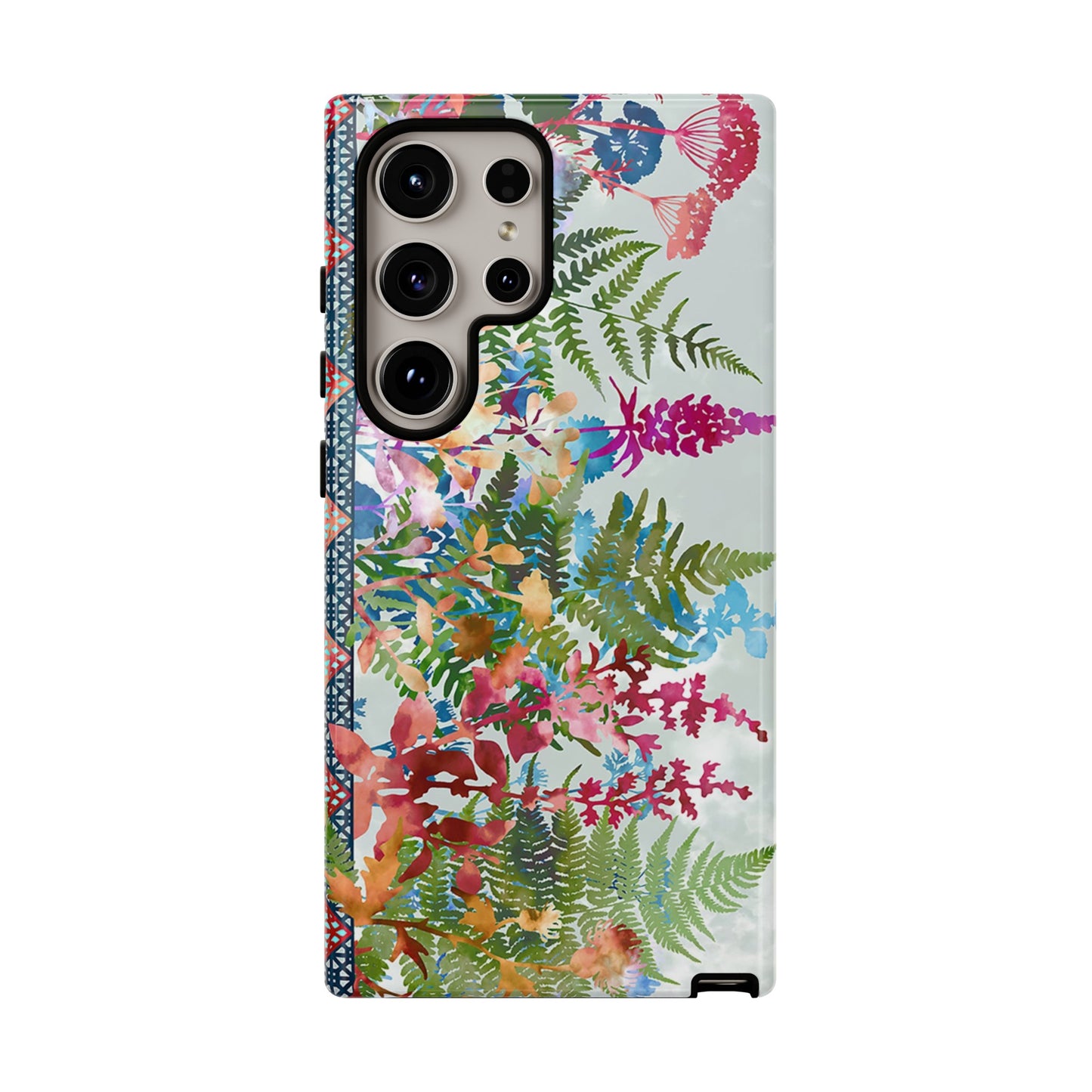 Samsung Galaxy Series Tough Case-Phone Case:  Haven [Flower Border 2]