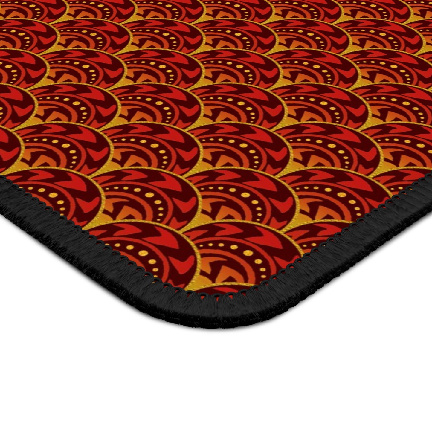 Mouse Pad-Gaming;  9x7:  Celestial [Blue/Orange Scallops]