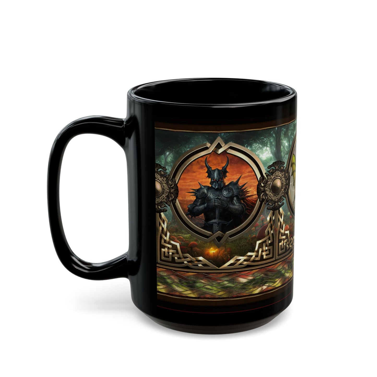 Black Mug-15oz:  "Journey" Panel