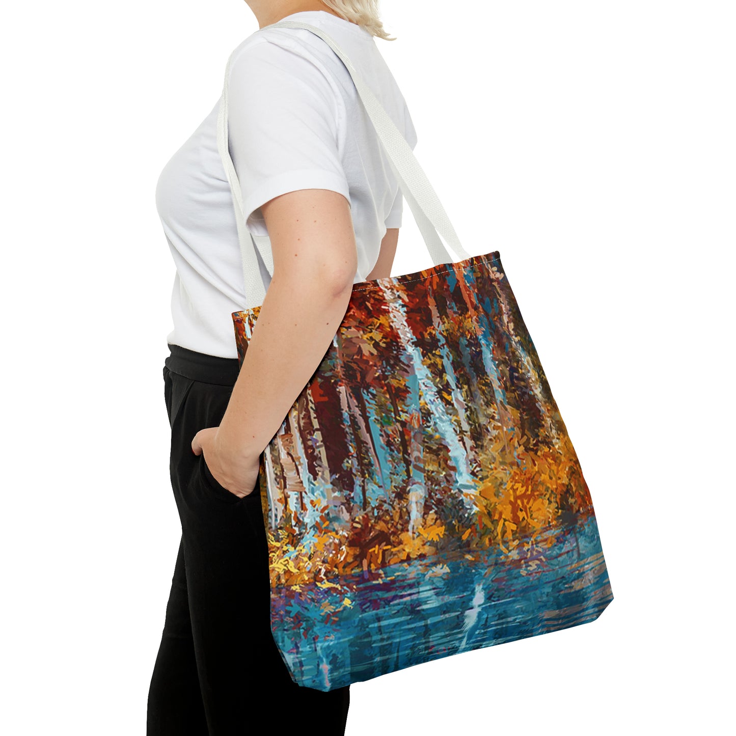 Tote Bag: large-18x18; "Year of Art" [Aspen Trees-2: Large Panel]