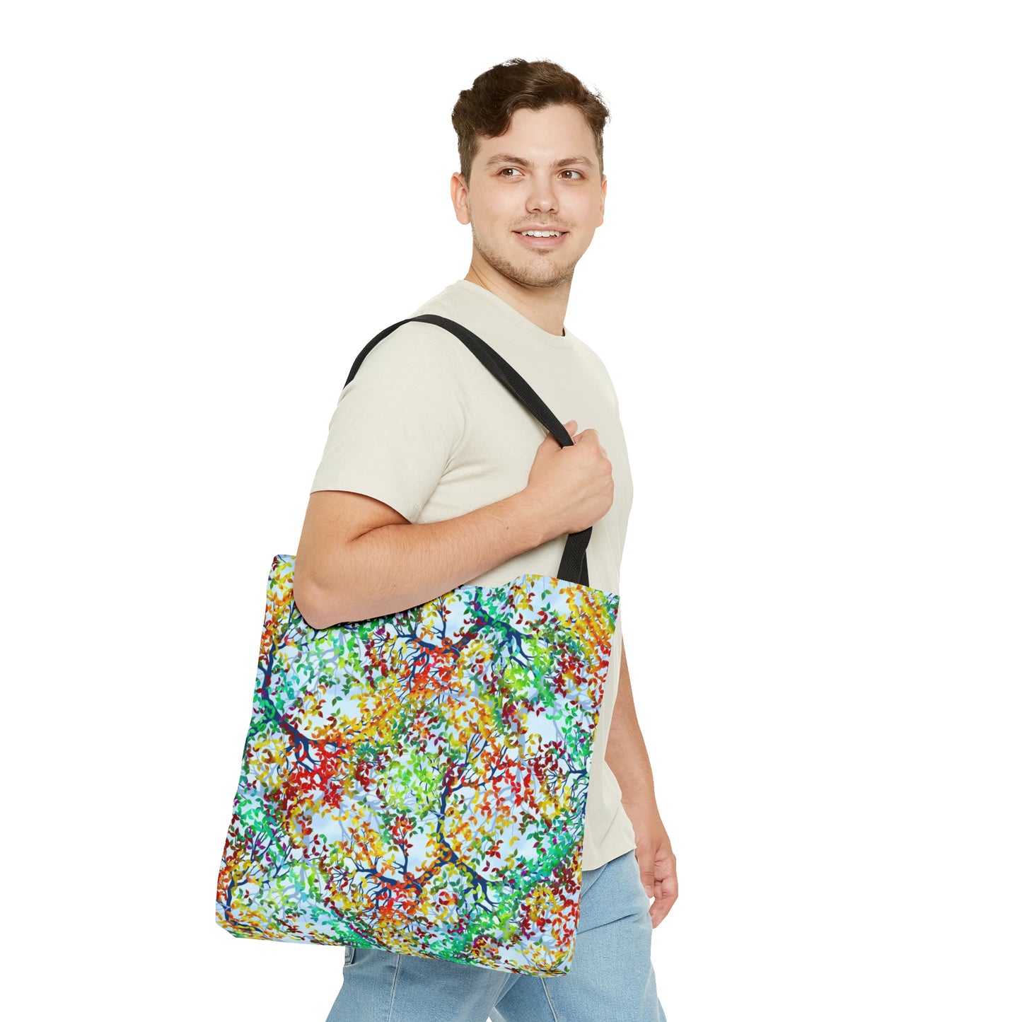 Tote Bag:  Large-18x18; Dreamscapes-Spring Leaves