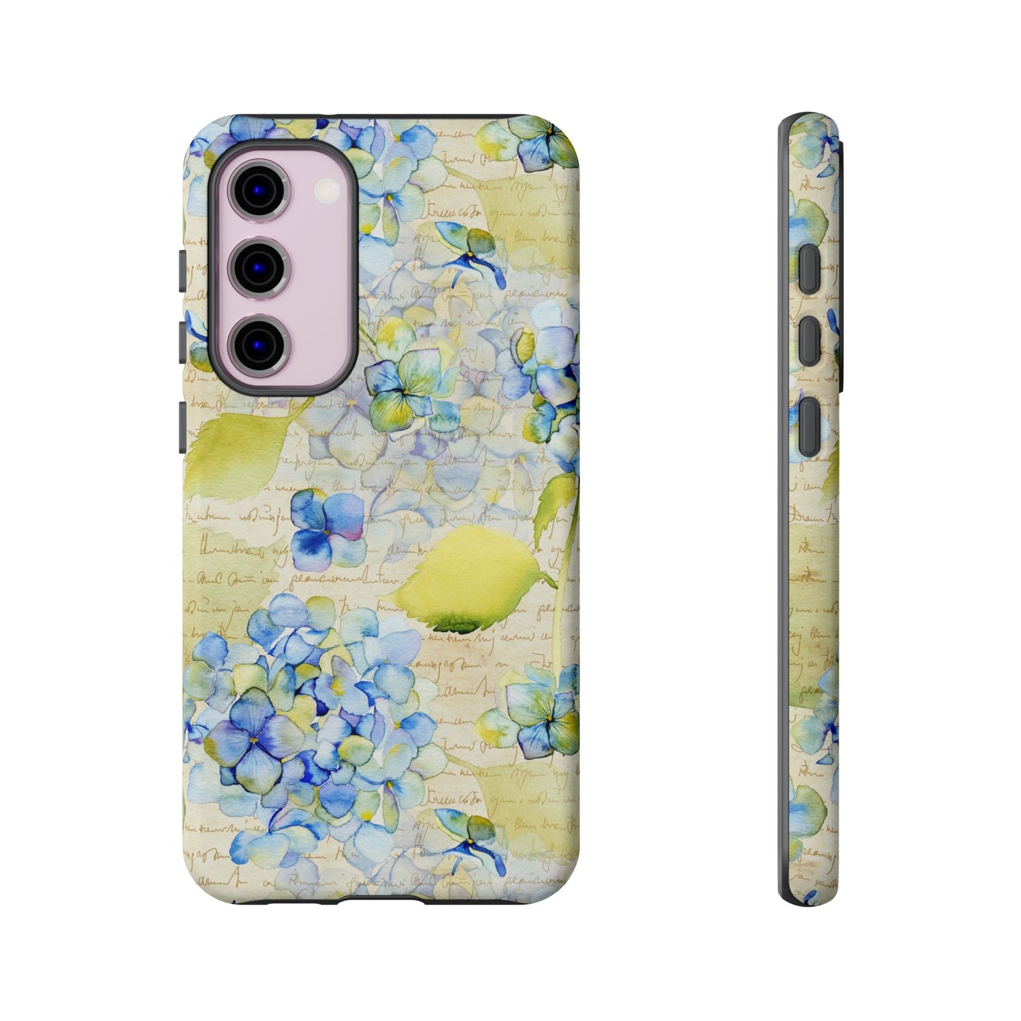 Samsung Galaxy S23 - Tough Case-Phone Case: Leah [Flowers w/Script]