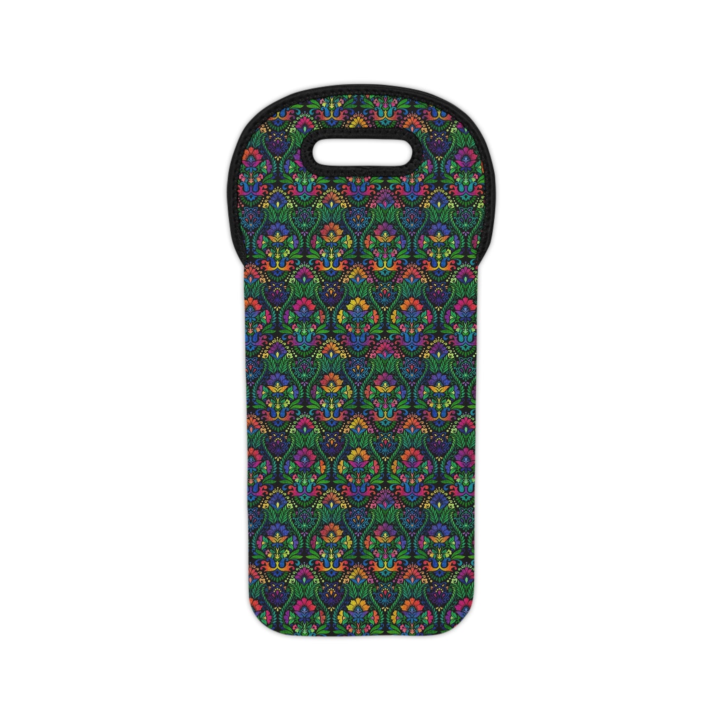 Colorful Wine Tote Bag:  Vivid [Bight Flower Arrangement Panel]