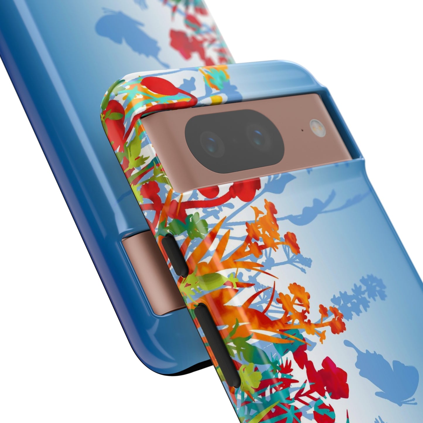 Android Google Pixel (Series) Tough Case-Phone Case:  Dreamscapes [Light Blue Border]