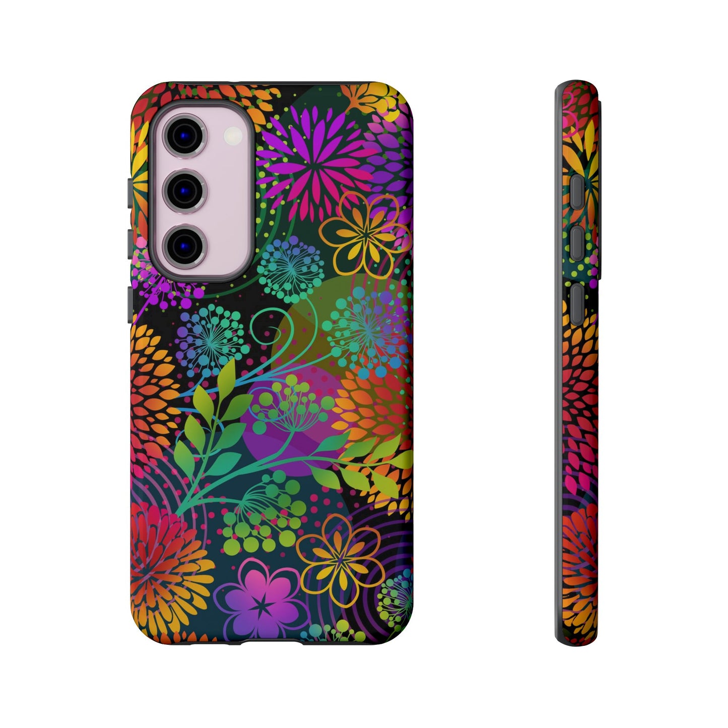 Samsung Galaxy S23 - Tough Case-Phone Case:  Unusual Garden [Bright Flowers]