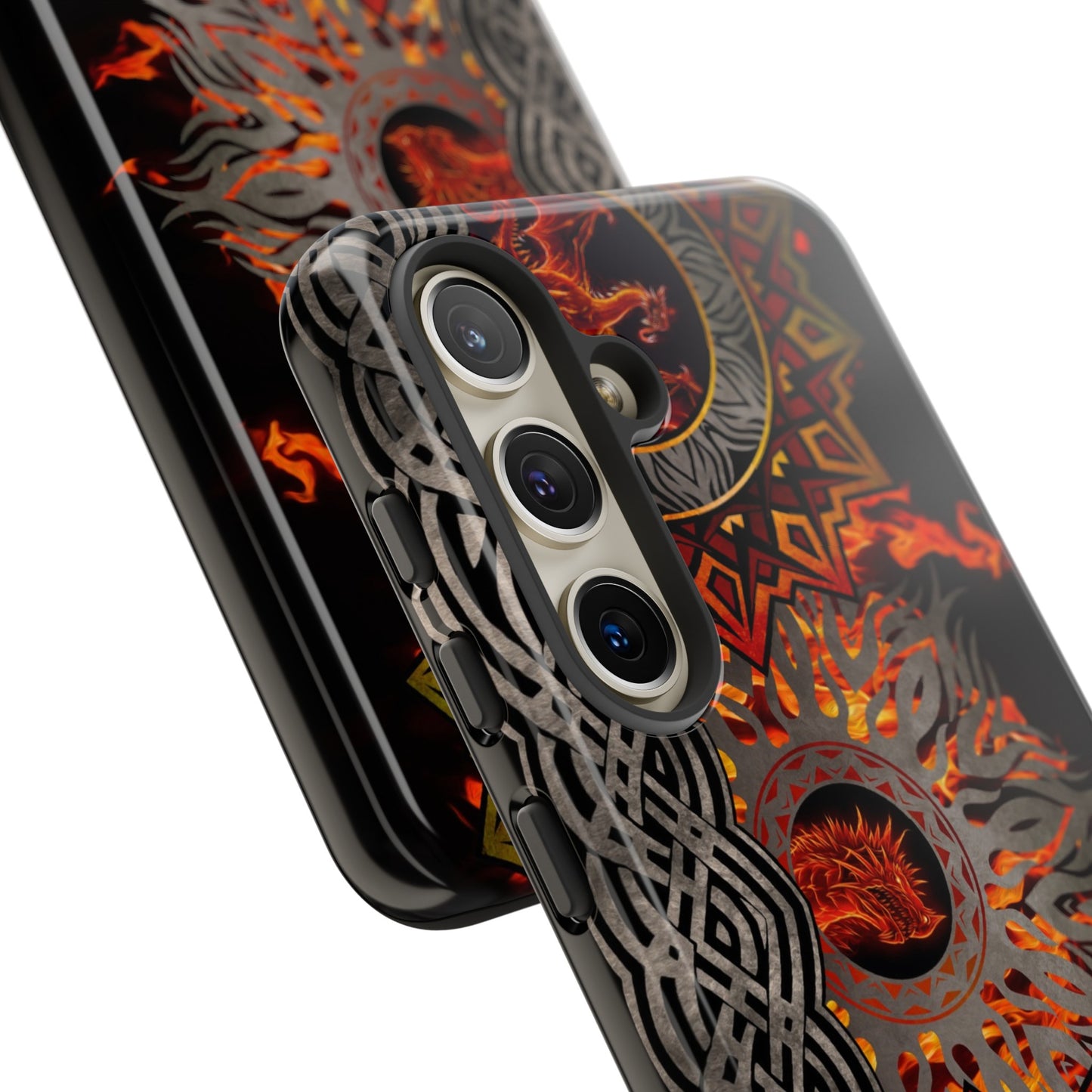 Samsung Galaxy Series Tough Case-Phone Case: Dragons [Red Fury]