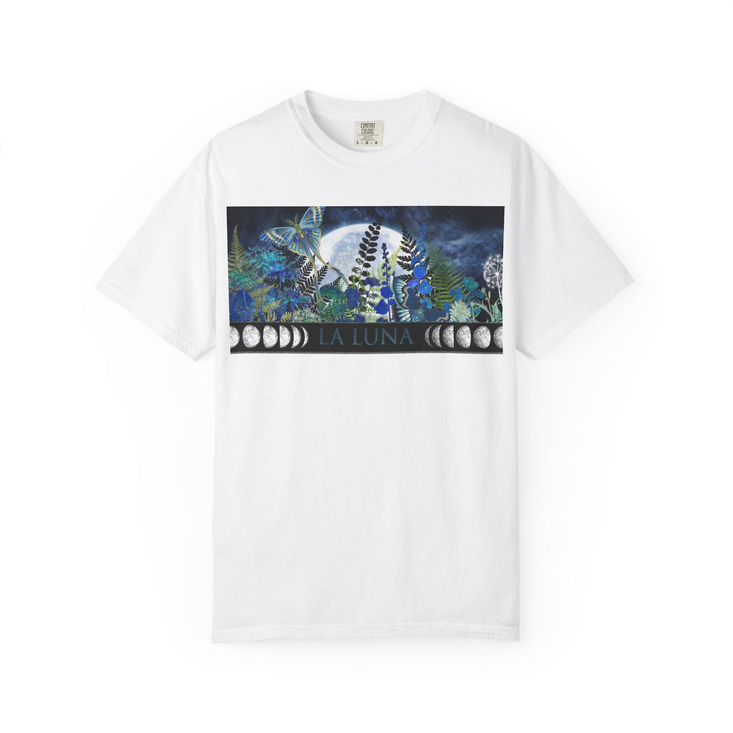 Unisex Heavy Cotton Tee:  "La Luna" [Banner/Panel]