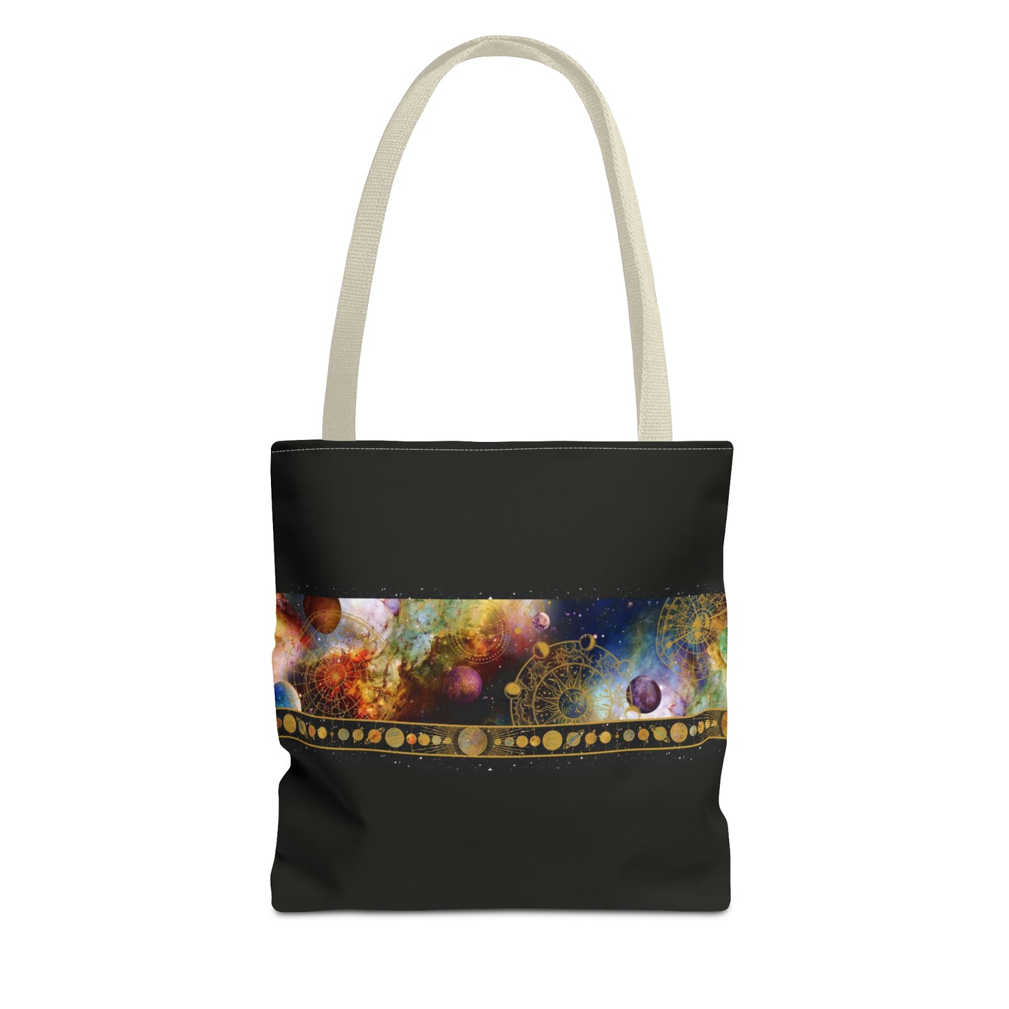 Tote Bag:  large-18x18;  "Cosmos" [Planets Border]