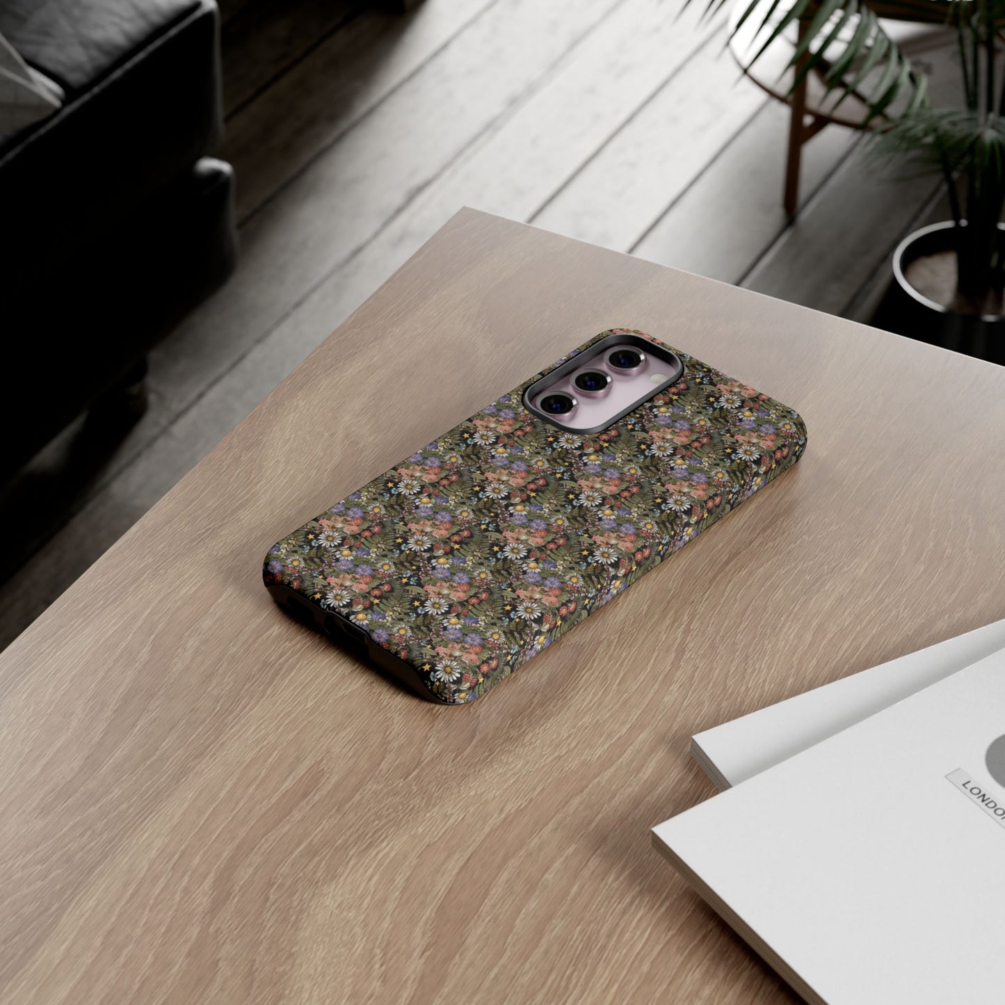 Samsung Galaxy S23 - Tough Case-Phone Case: The Sun, The Moon And The Stars [Flowers]