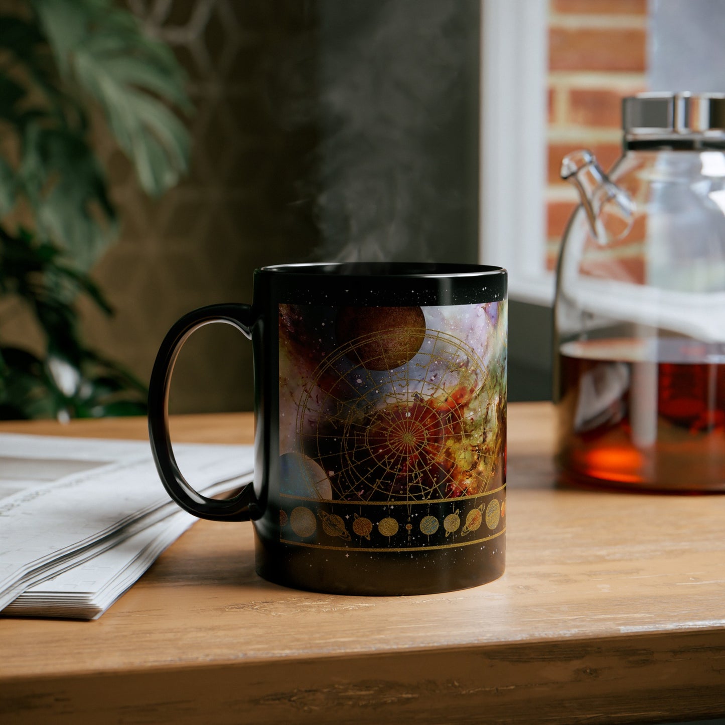 Ceramic Mug:  "Cosmos" [Border]