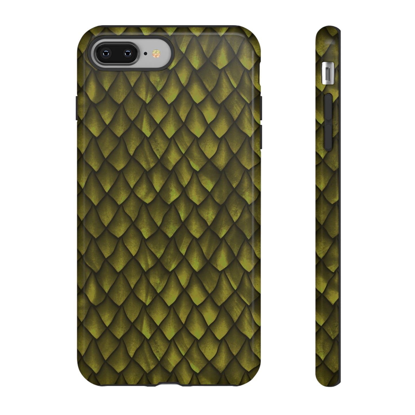 Apple I-Phone 8 (Series) Tough Case-Phone Case: Dragons [Green Scales]