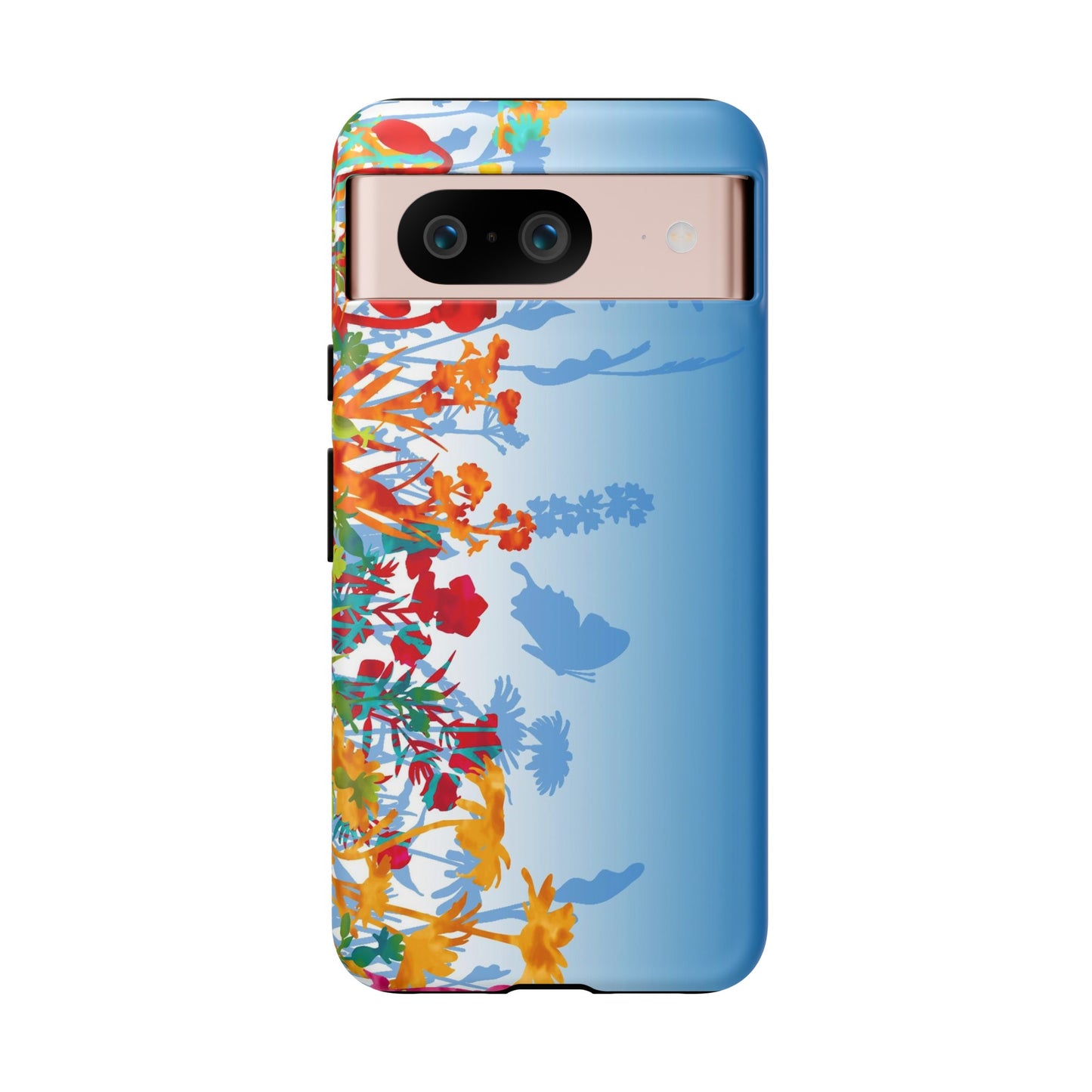 Android Google Pixel (Series) Tough Case-Phone Case:  Dreamscapes [Light Blue Border]