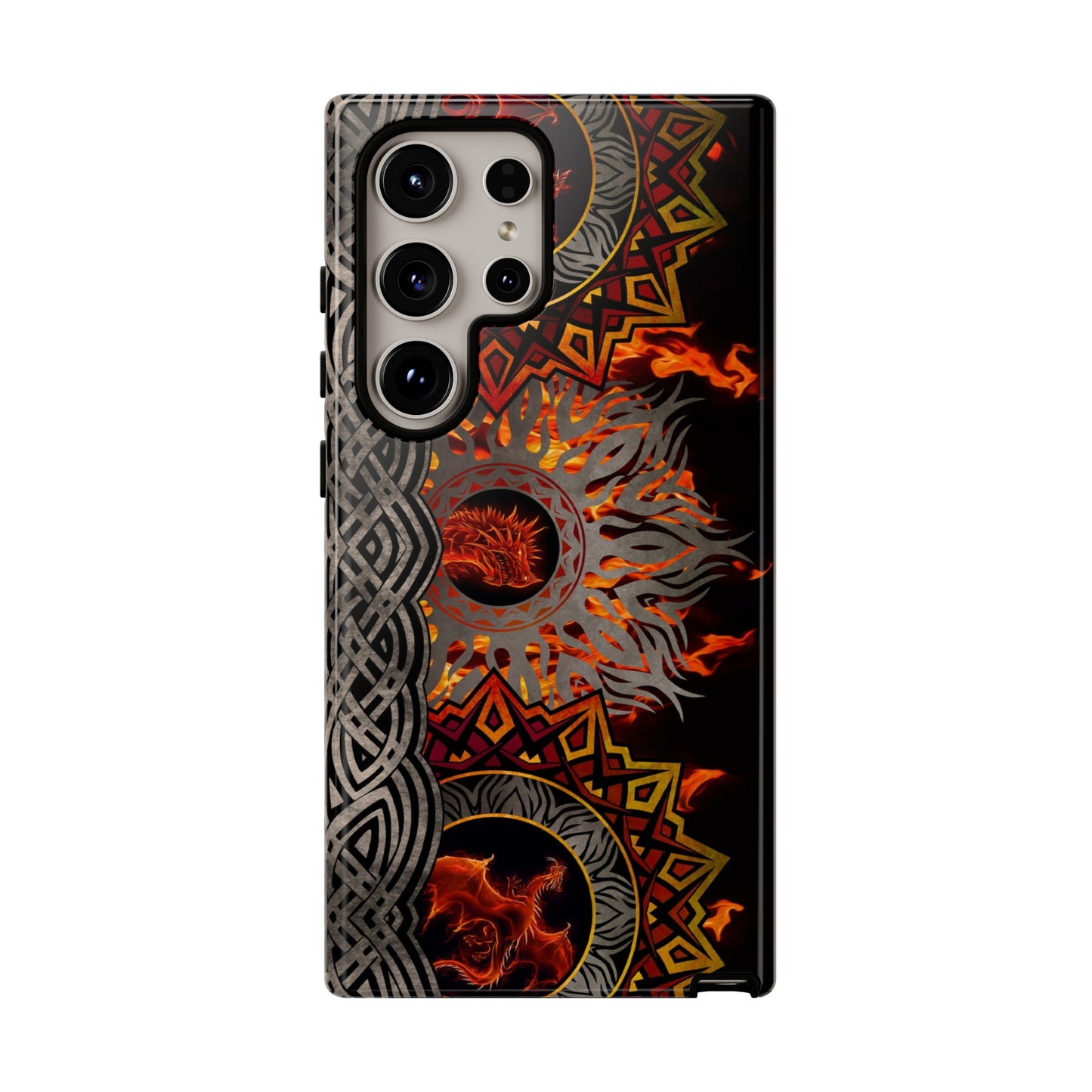 Samsung Galaxy Series Tough Case-Phone Case: Dragons [Red Fury]