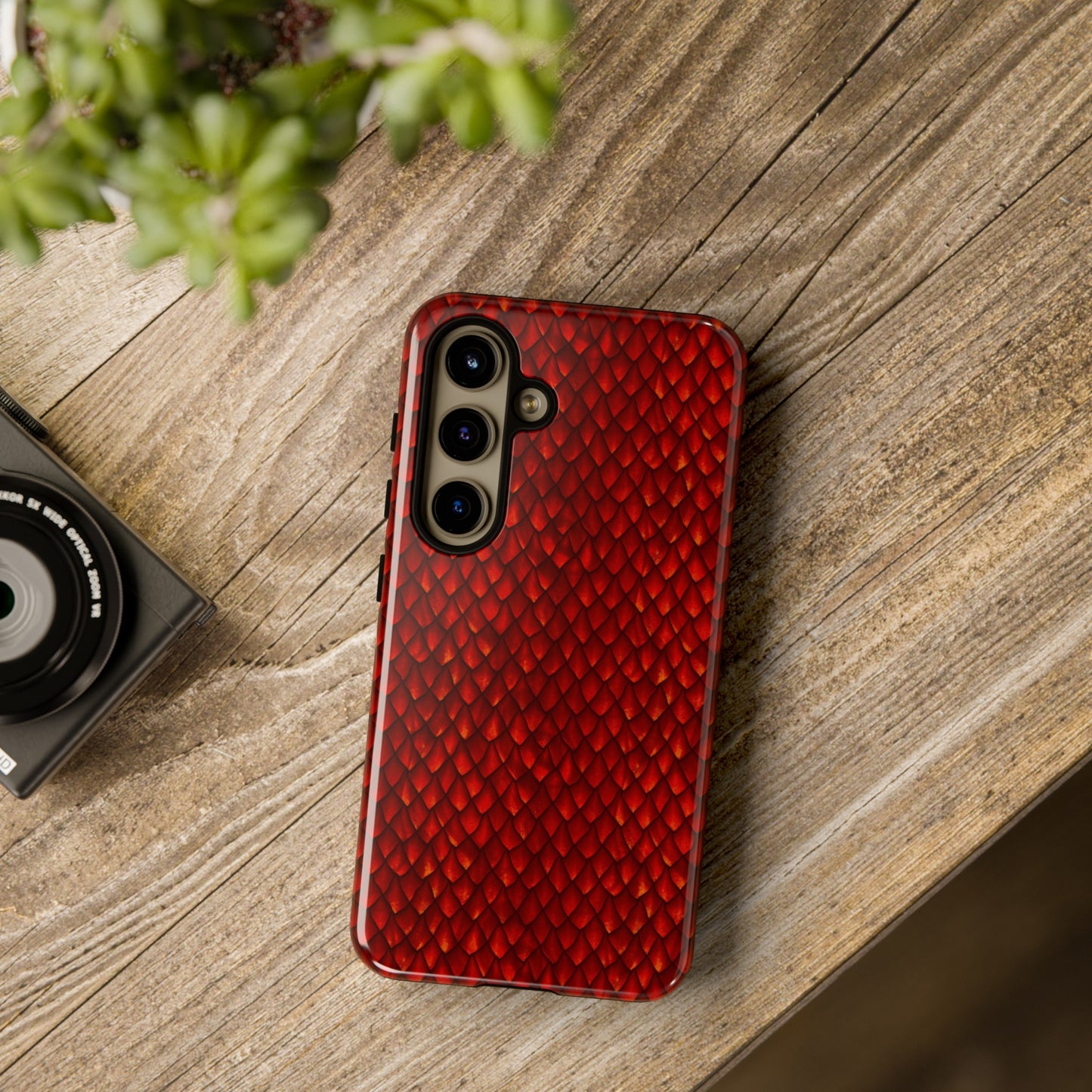 Samsung Galaxy Series Tough Case-Phone Case: Dragons [Red Scales]
