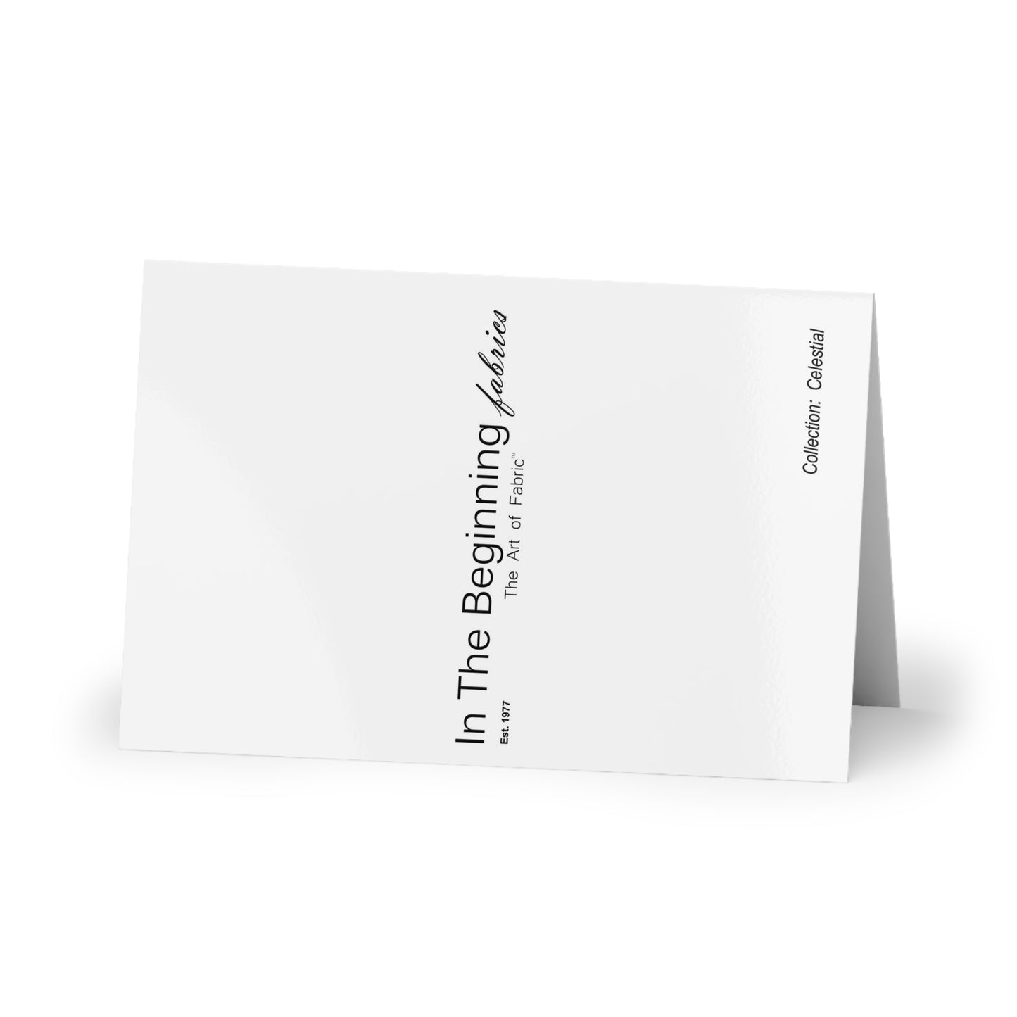 NOTE CARDS: CELSTIAL [STRIPES:  Blue/Gold]
