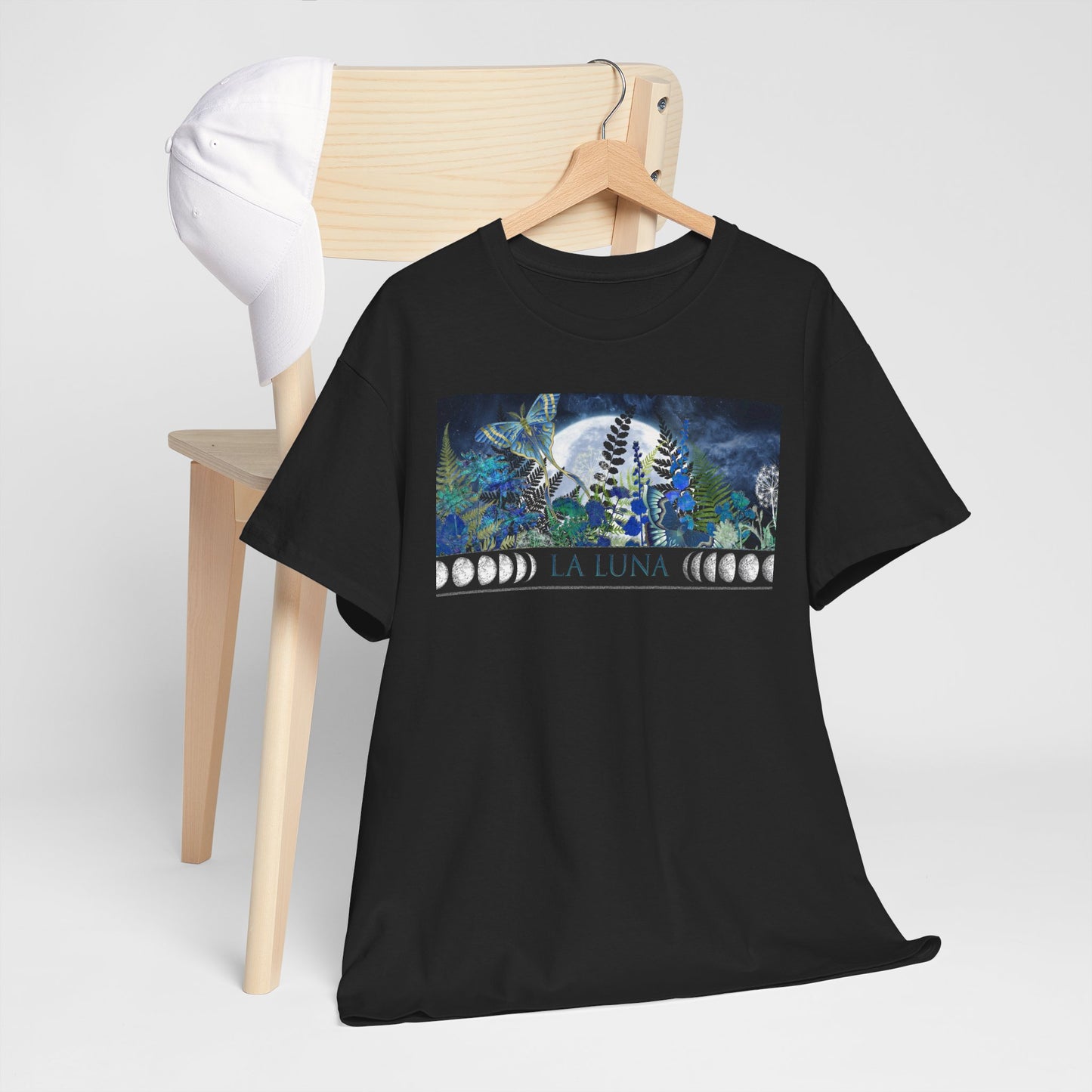 Moon Phases Graphic Tee — Celestial Turtle Night Sky T-Shirt