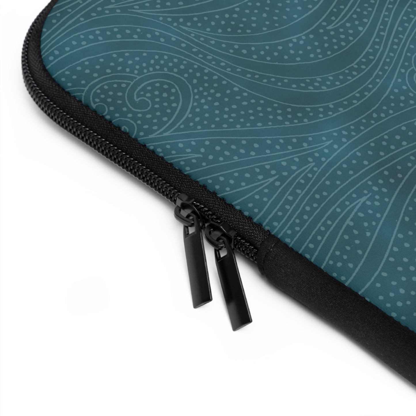 Laptop Sleeve:  [Teal Swirls]