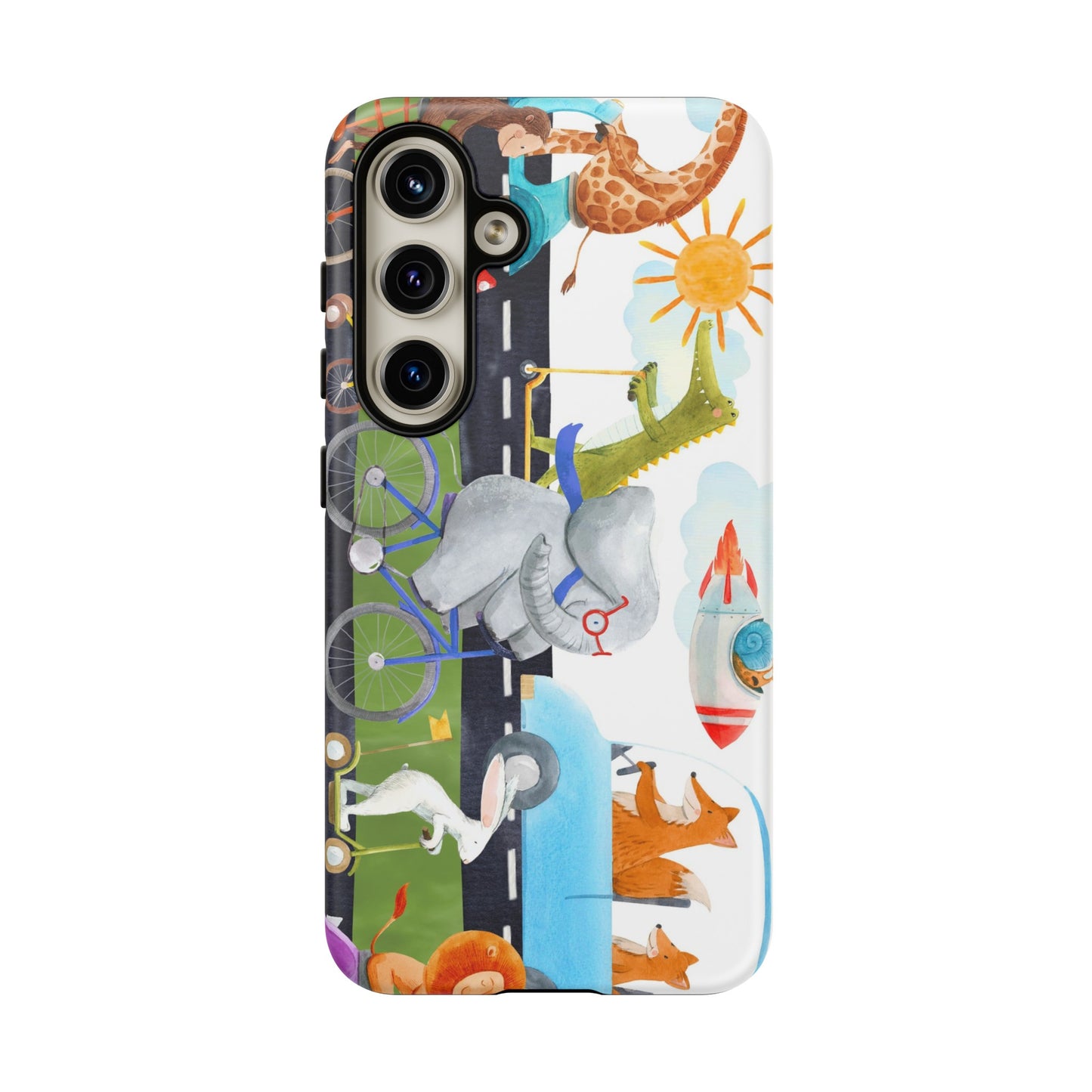 Samsung Galaxy Series Tough Case-Phone Case:  On The Go [Animals]