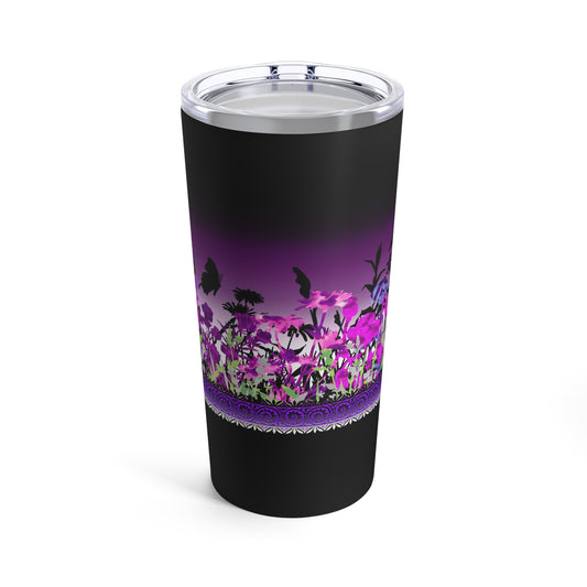 Thermal Tumbler:  20 oz:  Dreamscapes-Lavendar Border