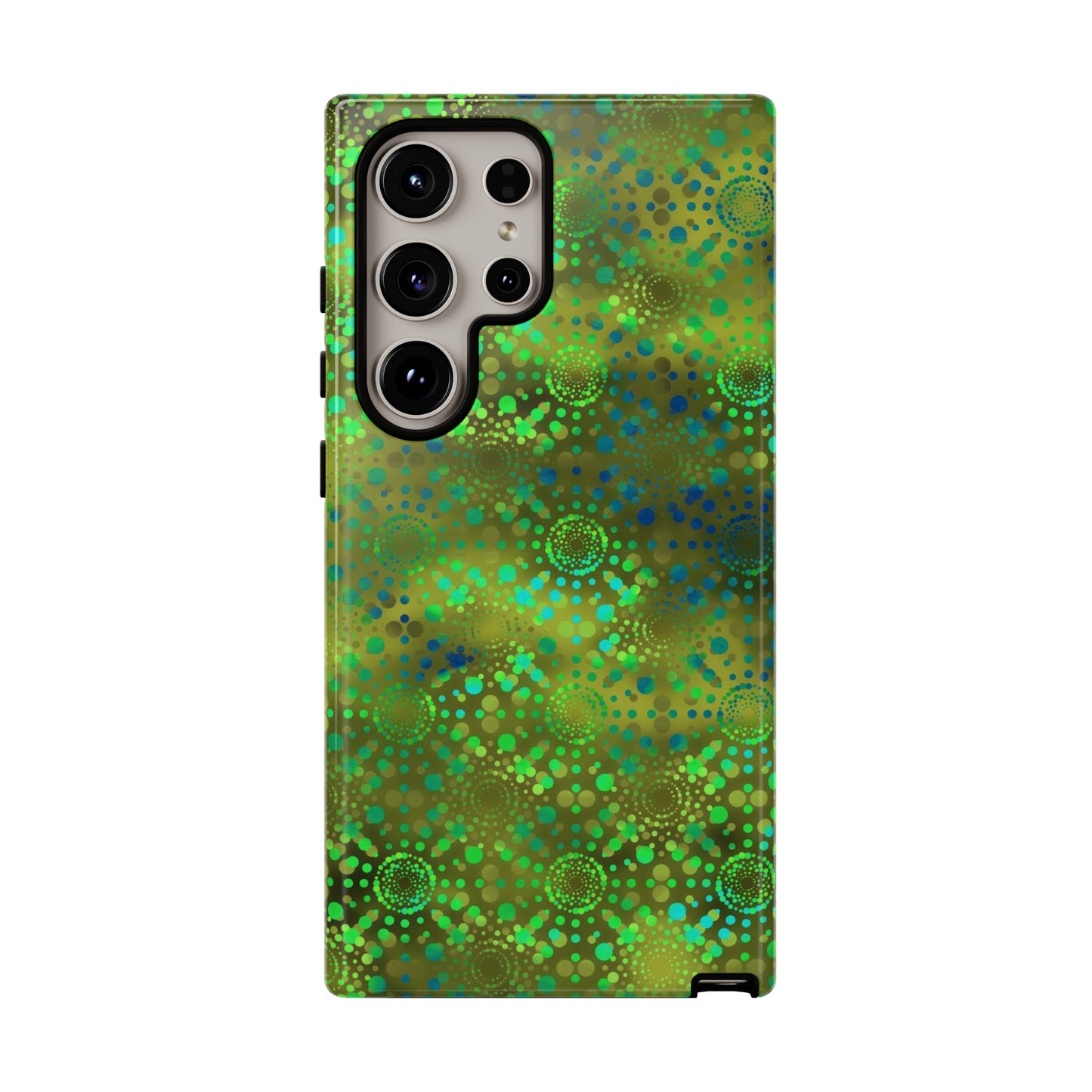 Samsung Galaxy Series Tough Case-Phone Case: Dreamscapes [Green Kaleidoscope]
