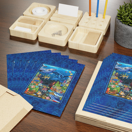 NOTE CARDS: CALYPSO [Undersea Life-Panel]