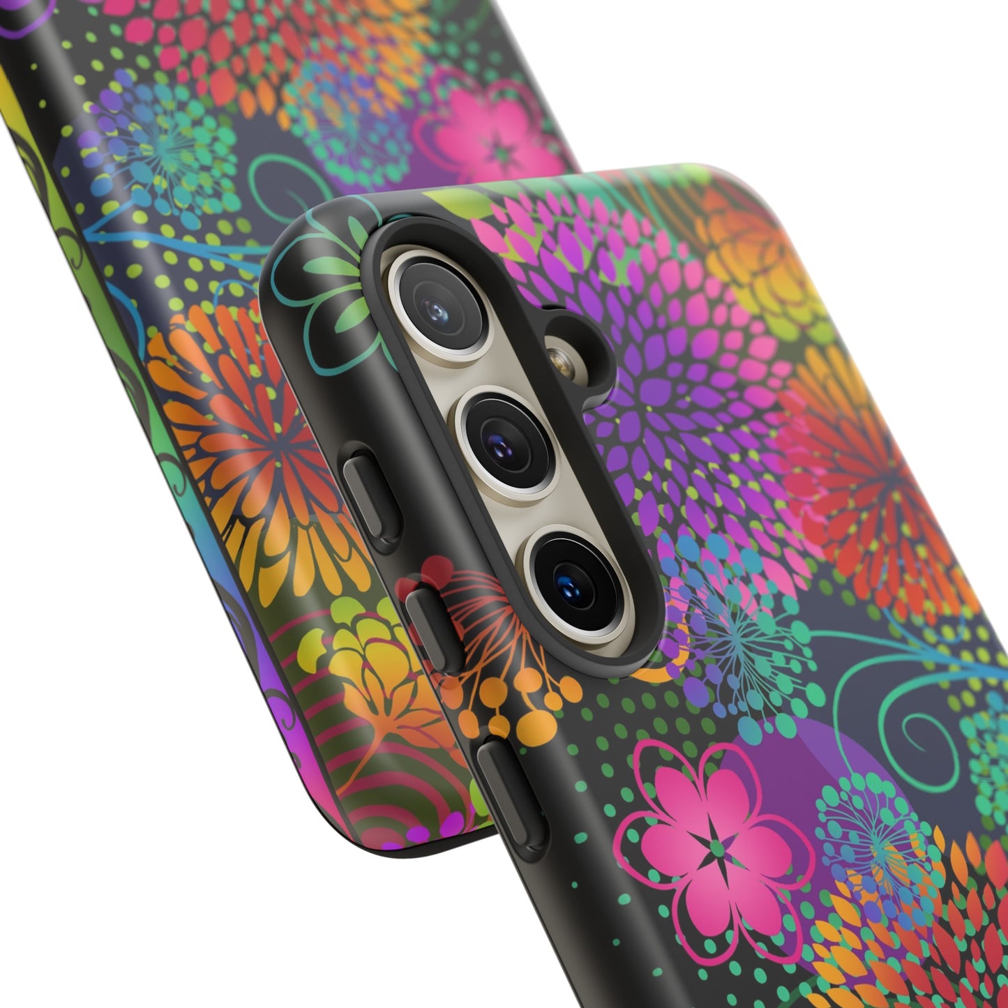 Samsung Galaxy Series Tough Case-Phone Case:  Unusual Garden [Flower Border]