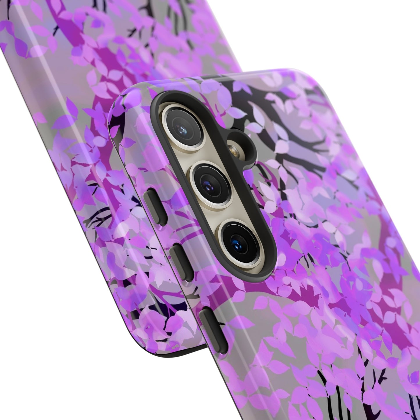 Samsung Galaxy Series Tough Case-Phone Case: Dreamscapes [Purple Leaves]