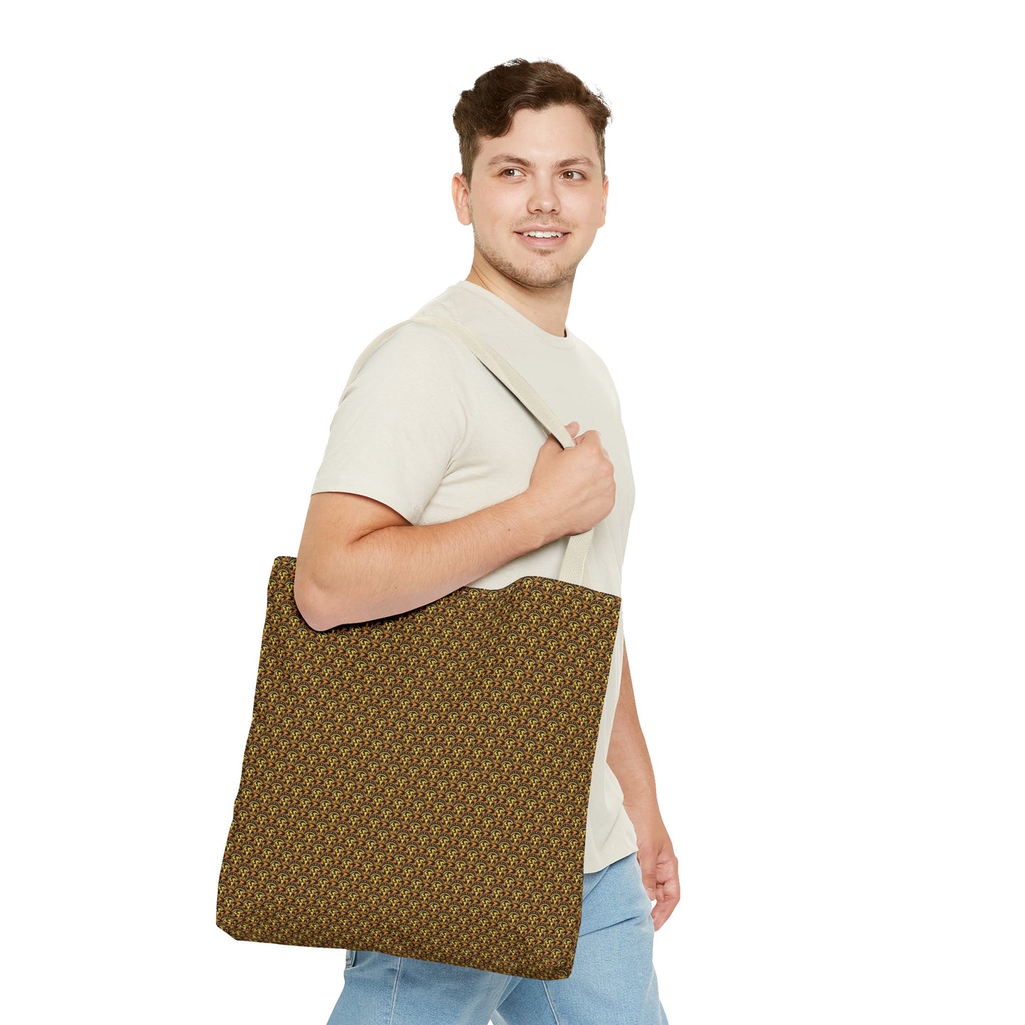 Tote Bag: Large:  ($24.23) Celestial [Black/Gold-Scallops]