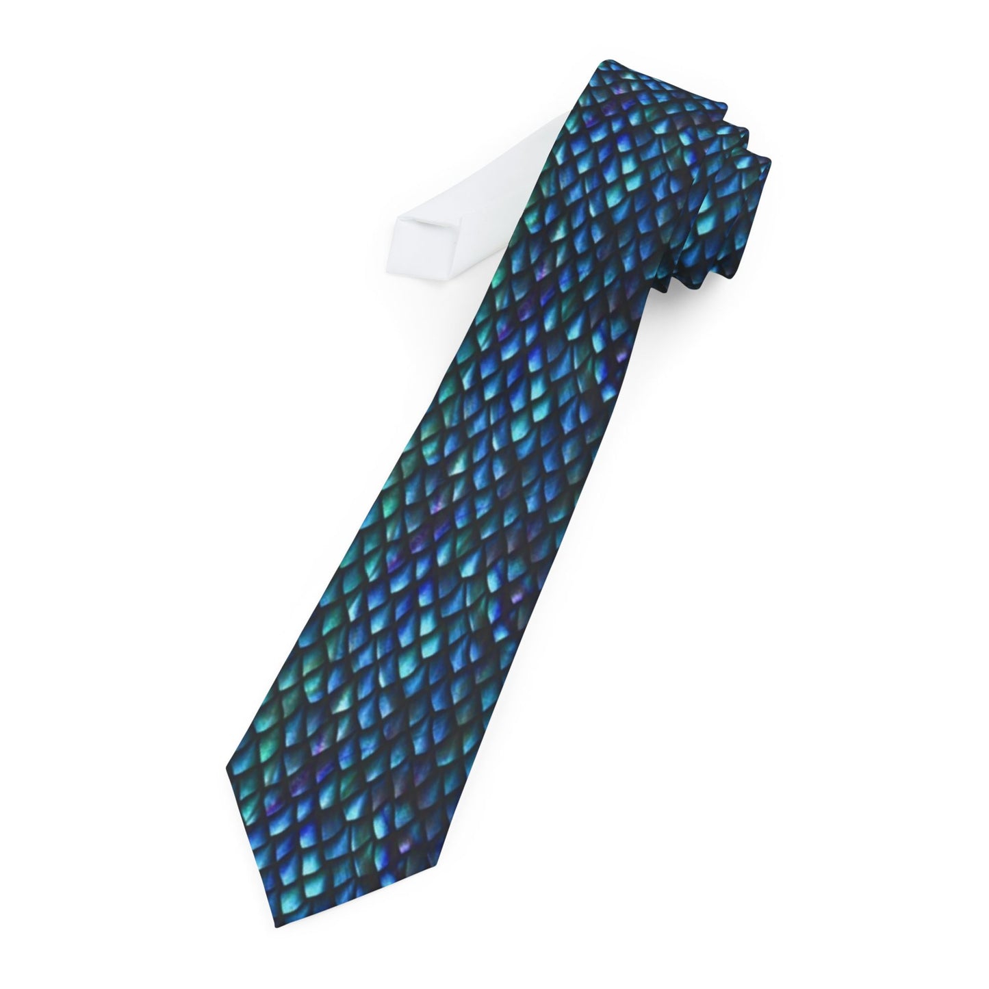 Men's Necktie:  "Dragons" Luminescence Scales