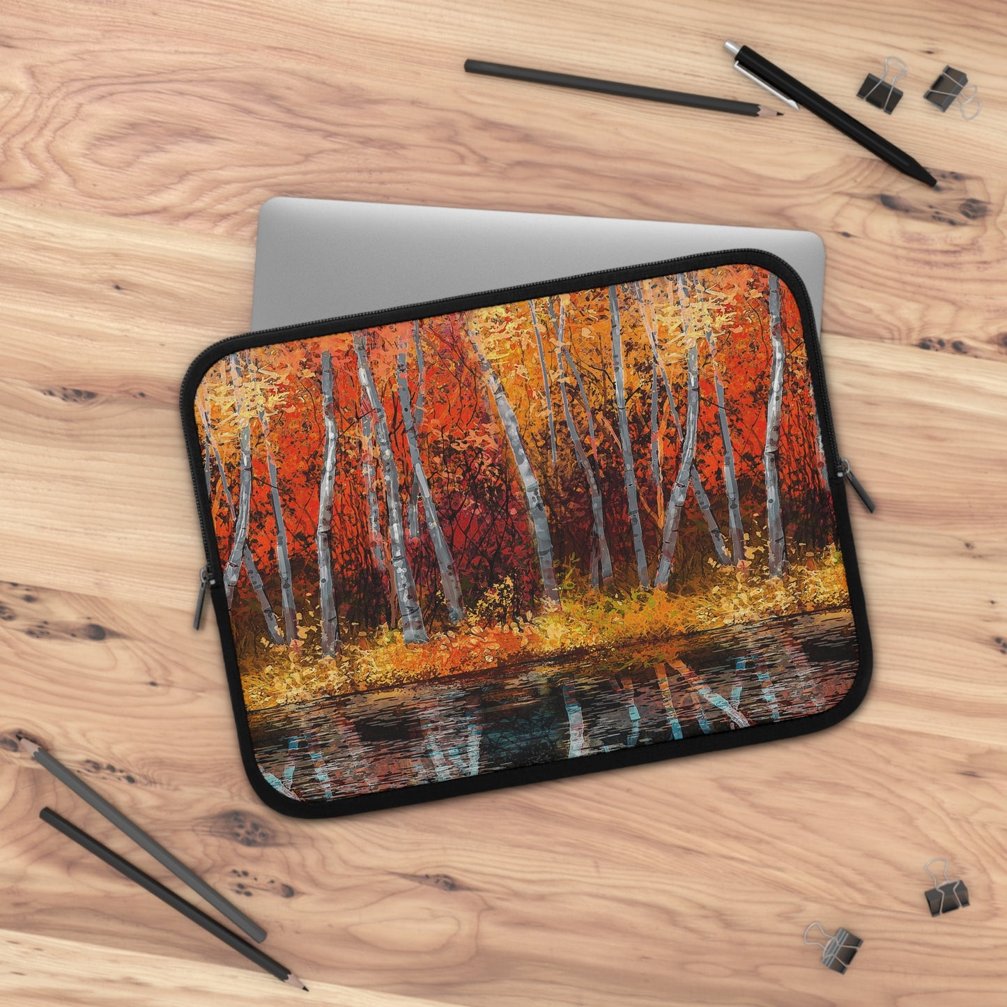 Laptop Sleeve:  [Year of Art]:  Aspen Trees 1