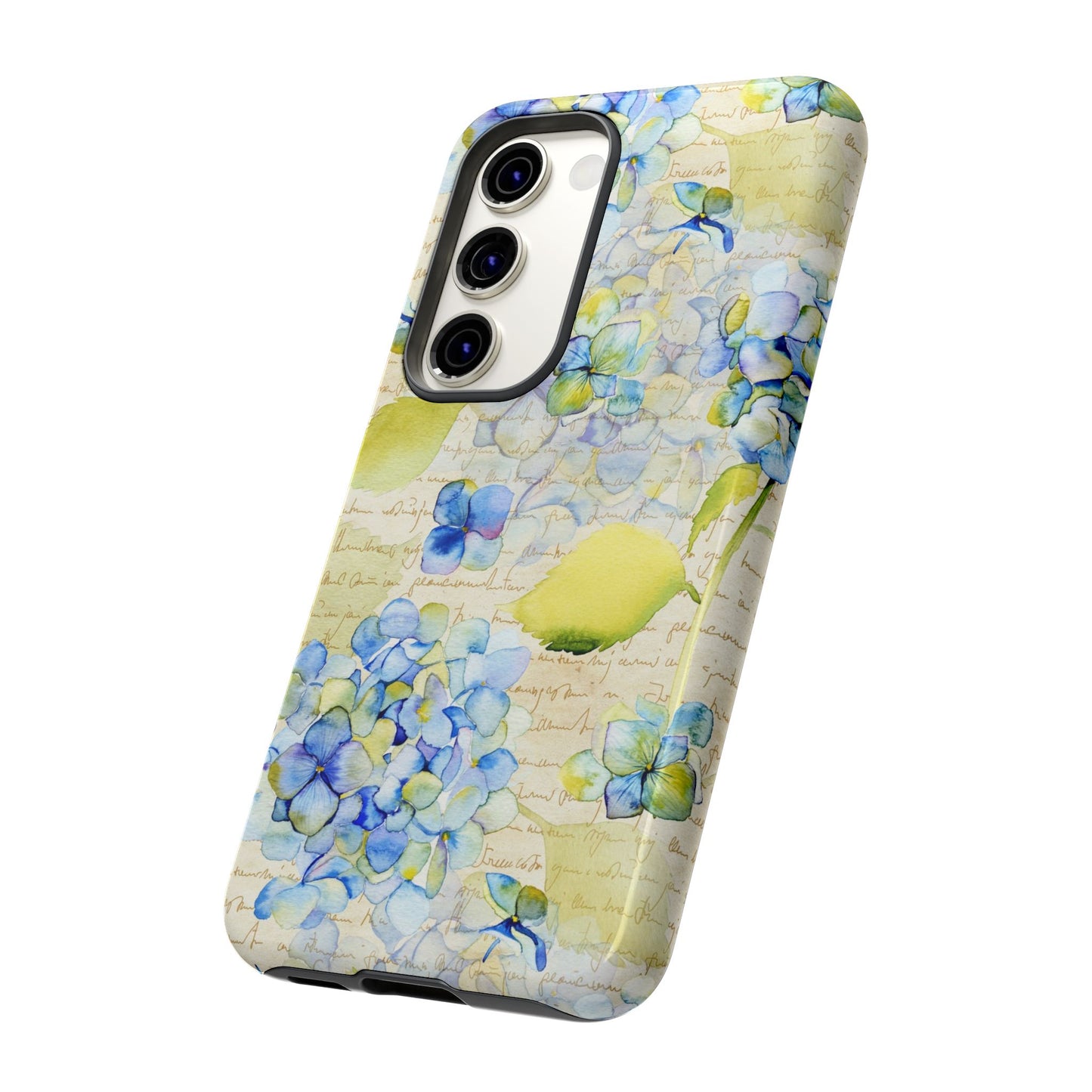 Samsung Galaxy S23 - Tough Case-Phone Case: Leah [Flowers w/Script]