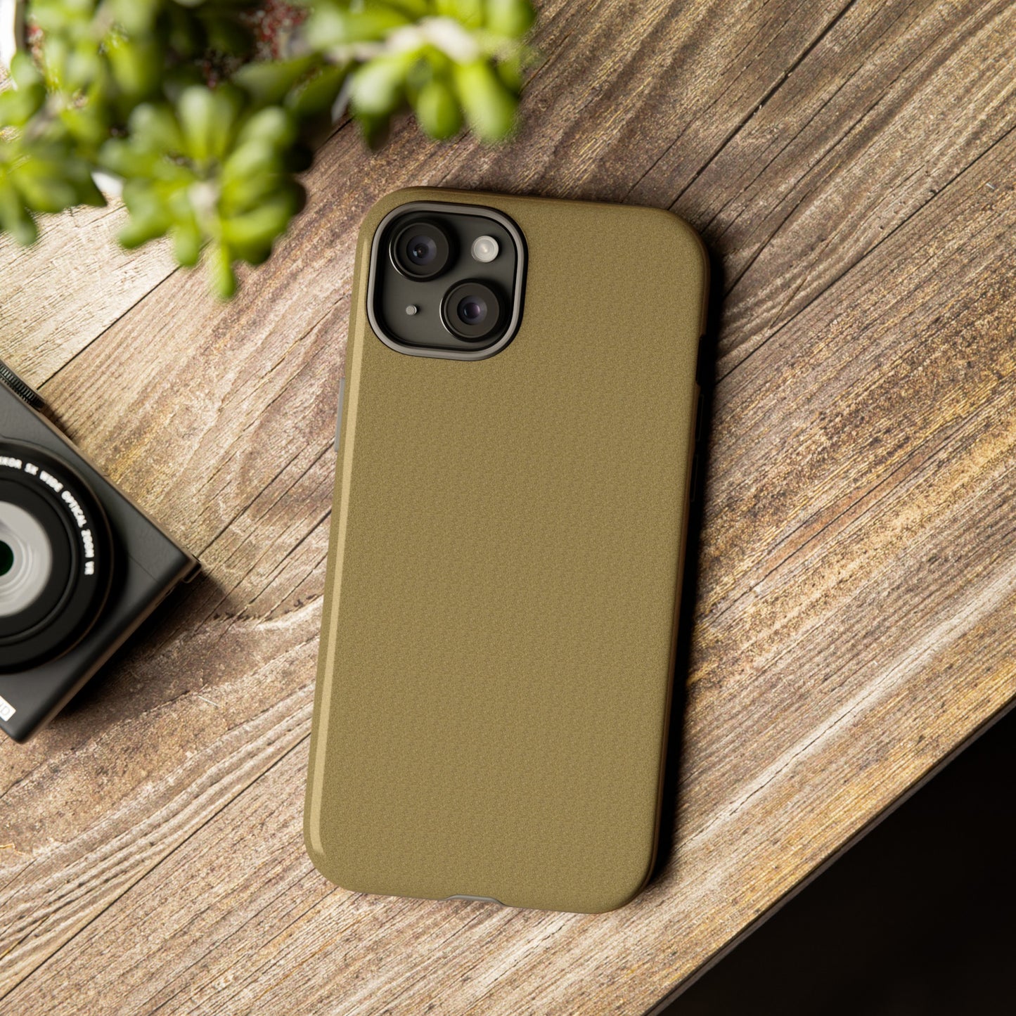 Apple I-Phone 15 (Series) Tough Case-Phone Case:  The Sun, The Moon, And The Stars [Gold Sparkle]