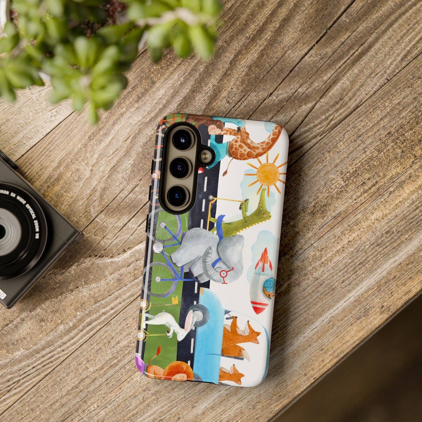 Samsung Galaxy Series Tough Case-Phone Case:  On The Go [Animals]