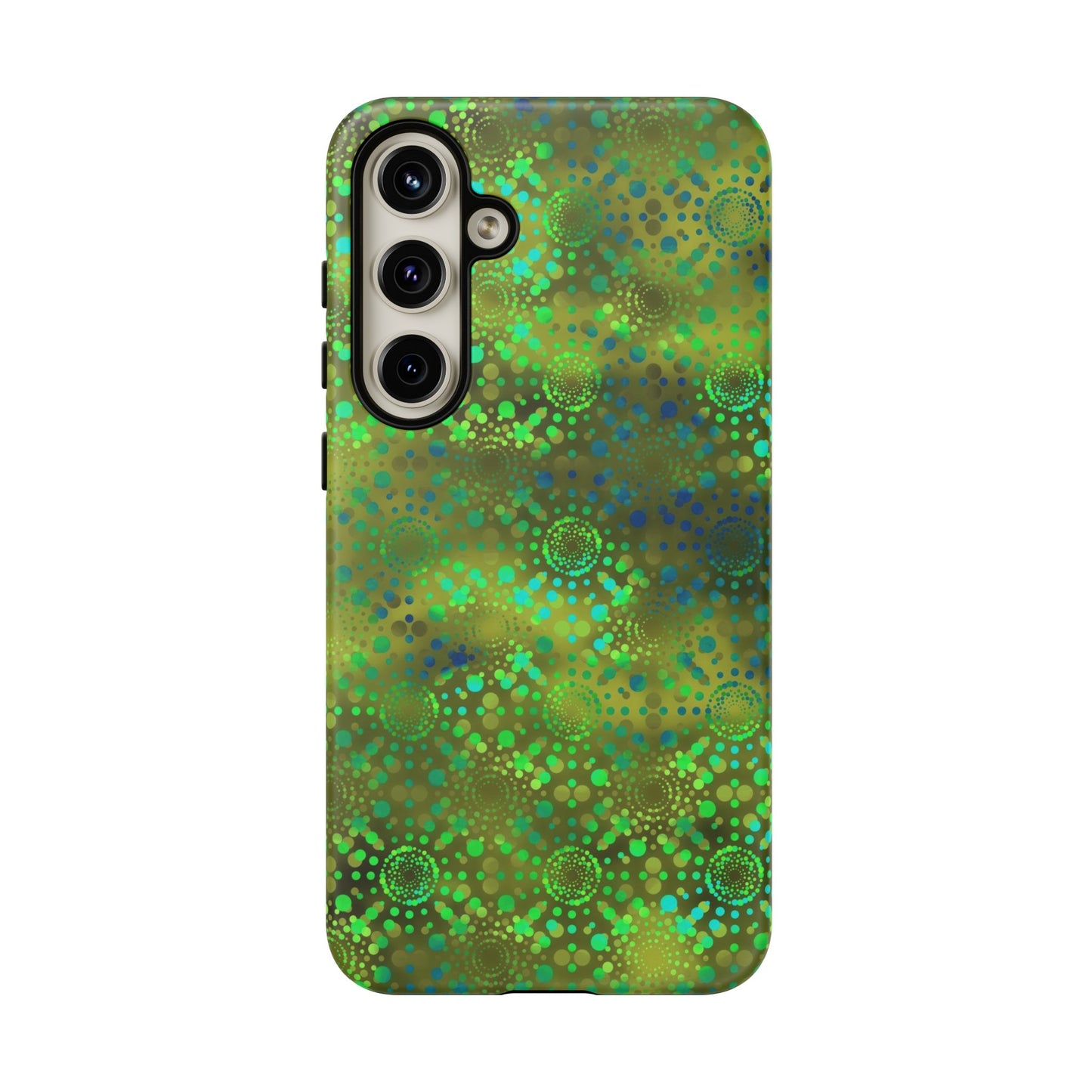 Samsung Galaxy Series Tough Case-Phone Case: Dreamscapes [Green Kaleidoscope]
