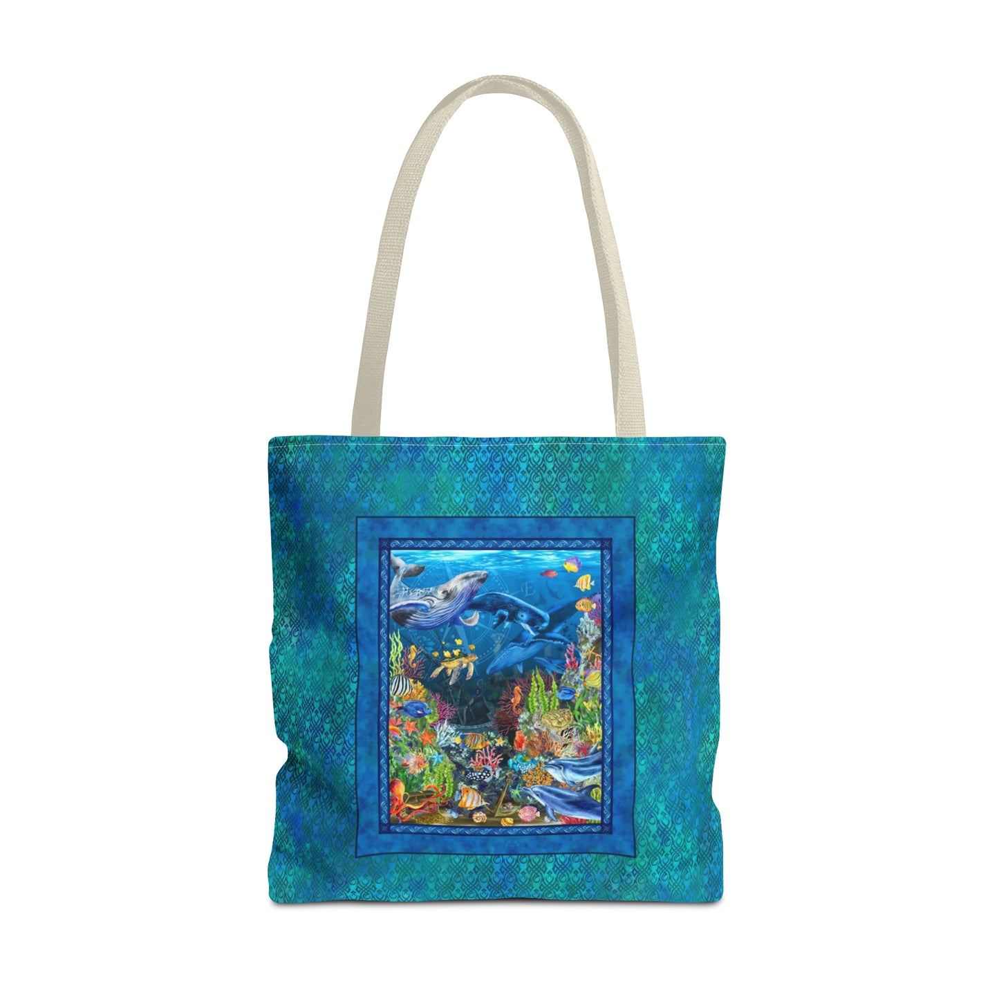Tote Bag:  large-18x18;  "Calypso" [Sea Life Panel]