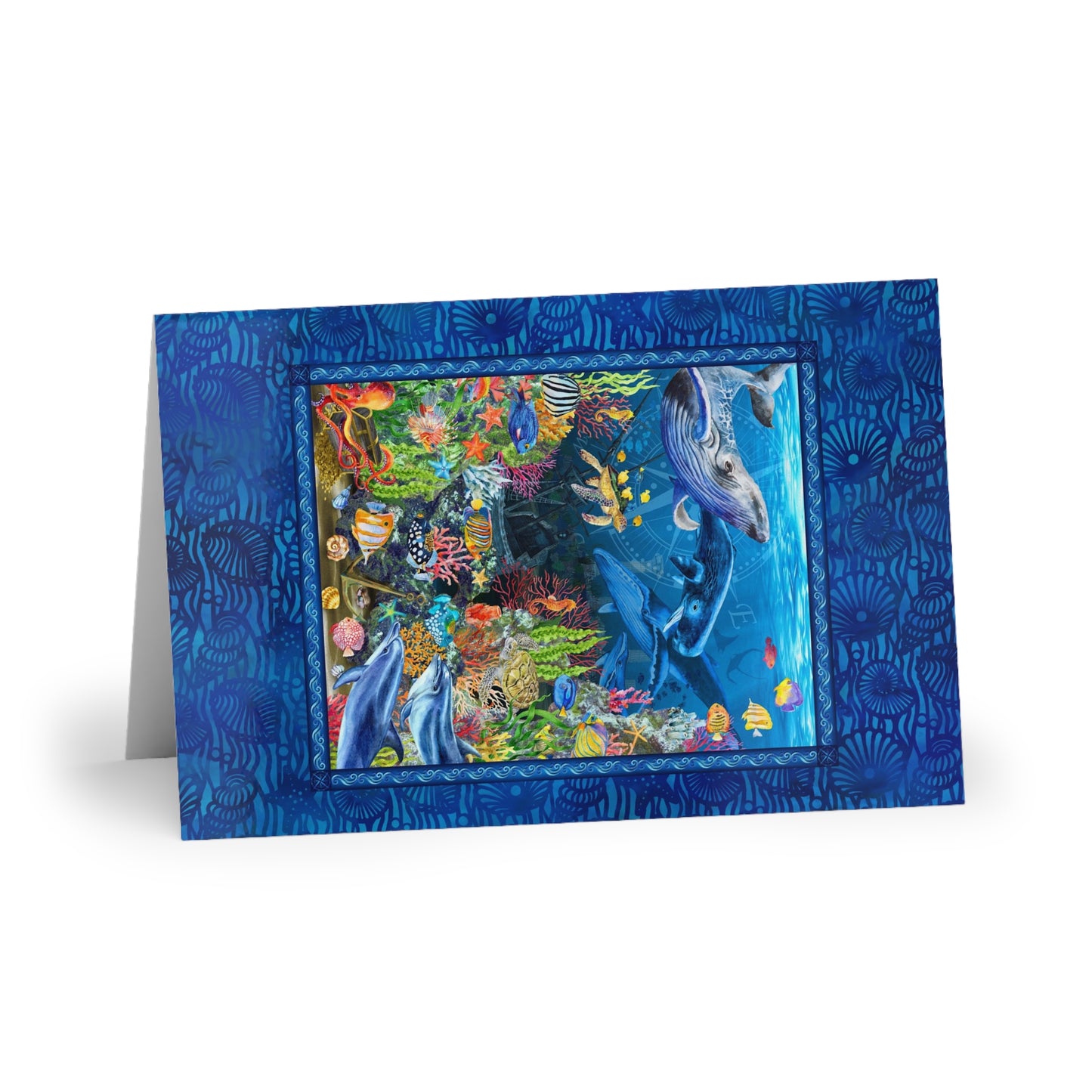 NOTE CARDS: CALYPSO [Undersea Life-Panel]