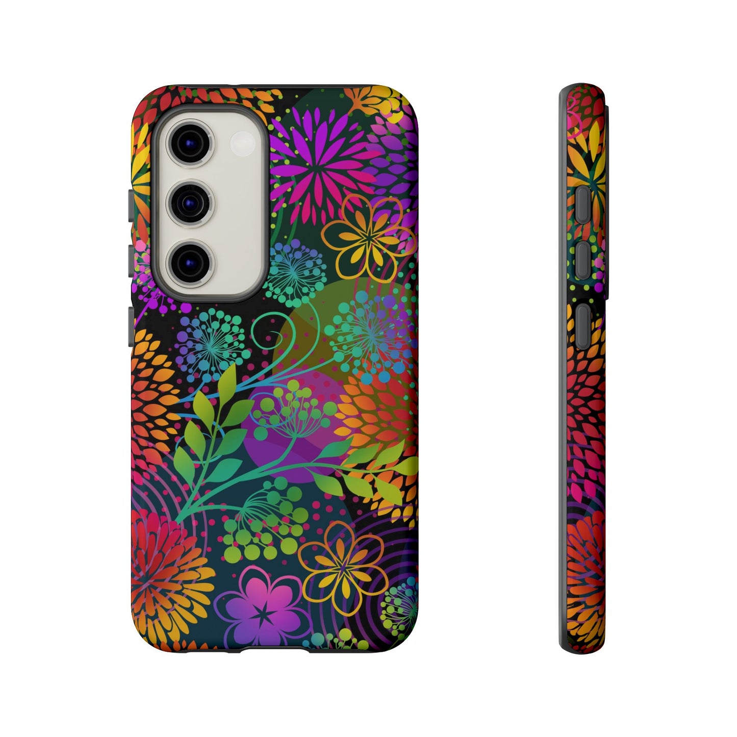 Samsung Galaxy S23 - Tough Case-Phone Case:  Unusual Garden [Bright Flowers]