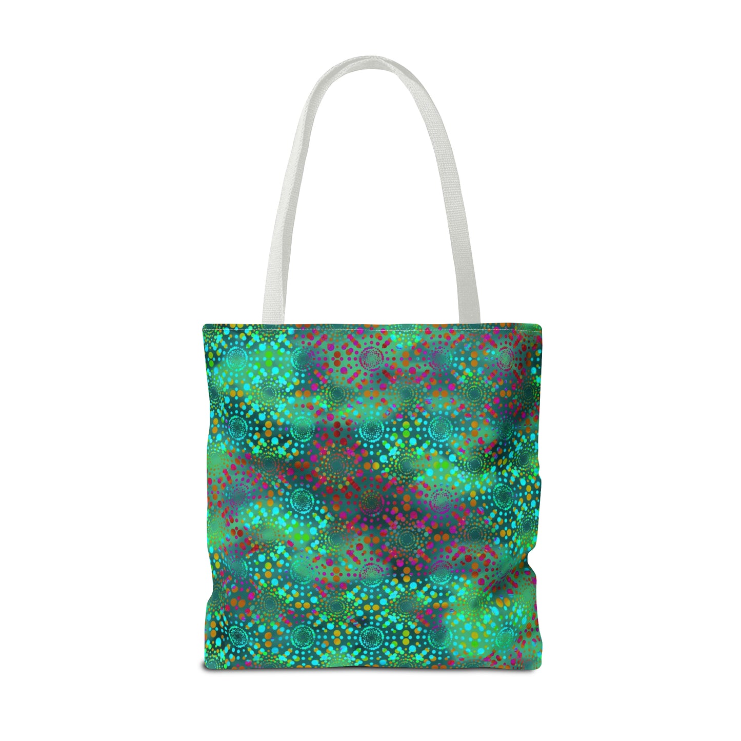 Tote Bag: Large-18x18: Dreamscapes [Teal Kaleidoscope]